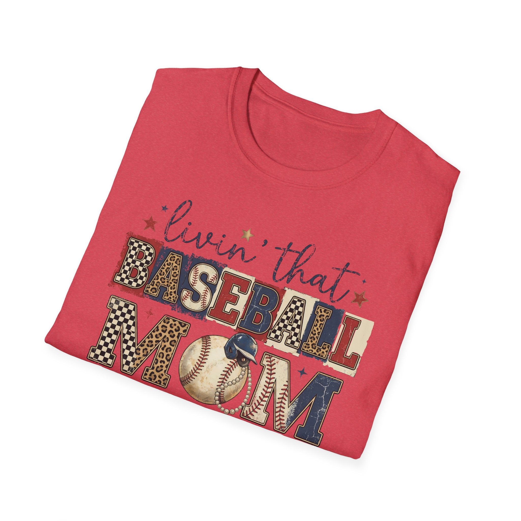 Baseball Mom Life T-Shirt — Livin' That Baseball Mom Life Graphic Tee