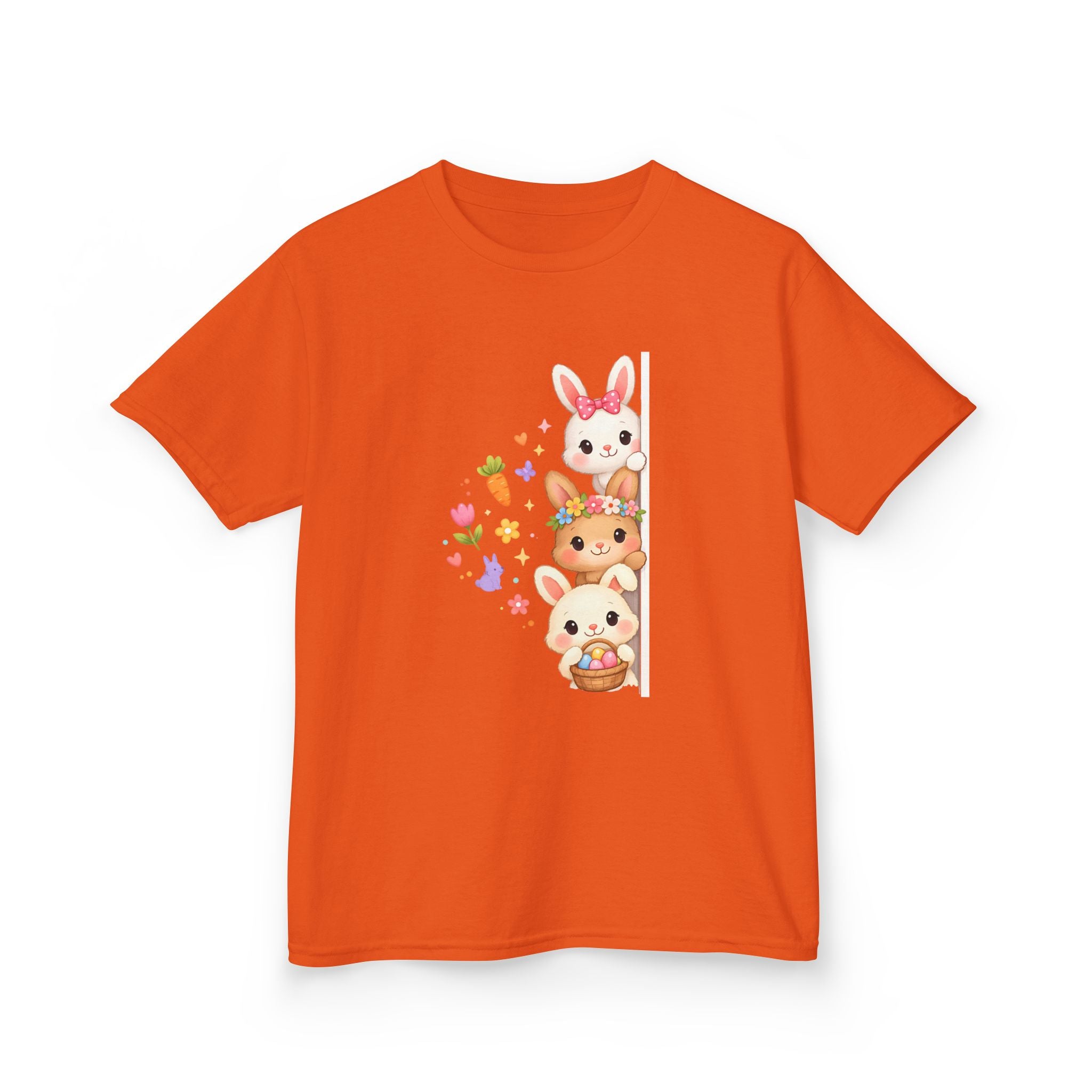 Kids Tee — Cute Stacked Woodland Animals with Bunnies & Squirrel Design