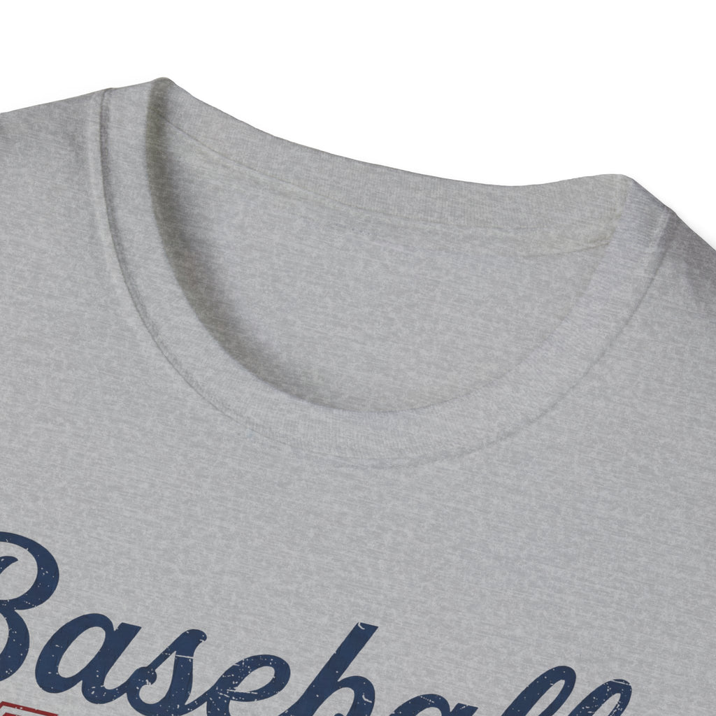 Baseball Mama T-Shirt — Retro Bow Baseball Mom Tee