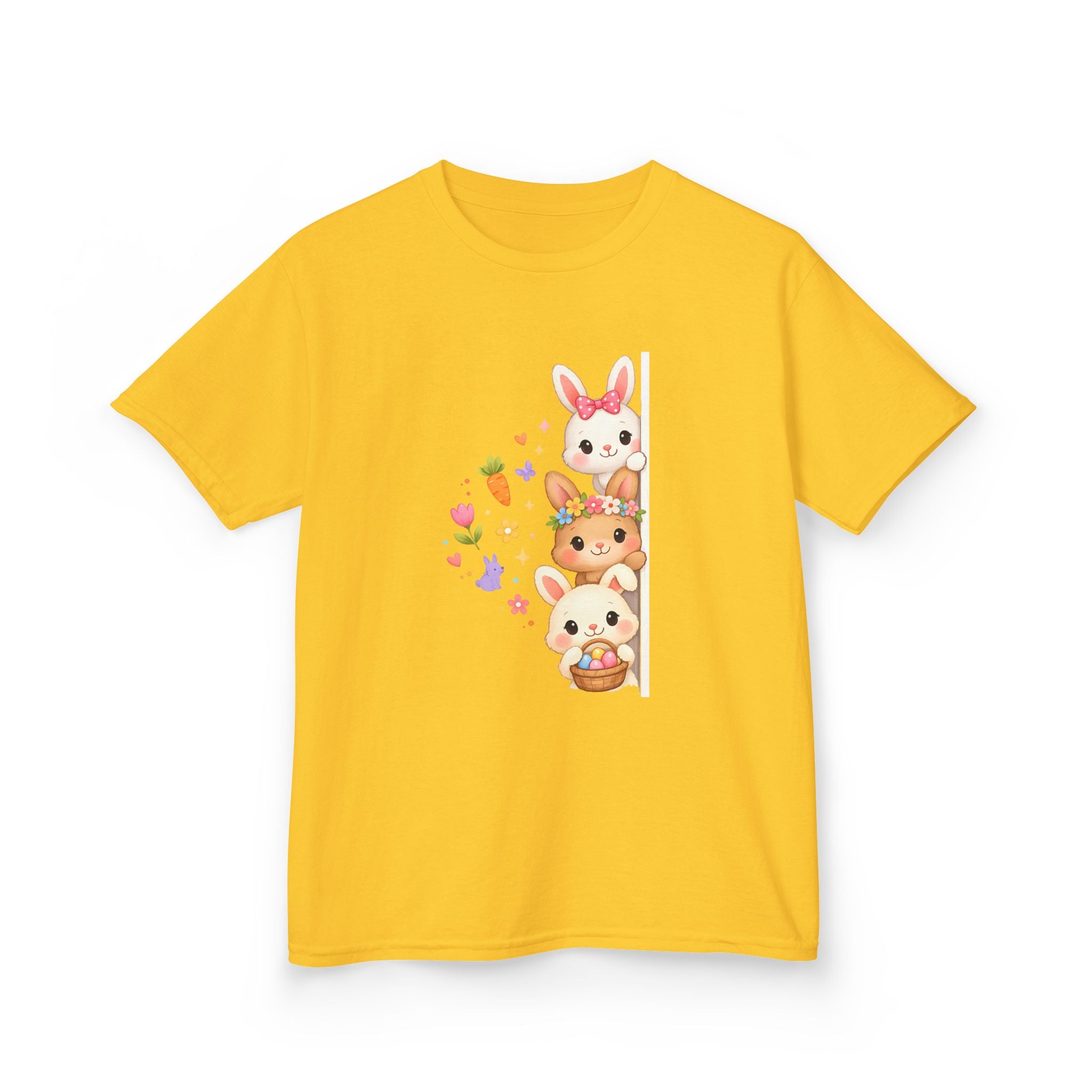 Kids Tee — Cute Stacked Woodland Animals with Bunnies & Squirrel Design