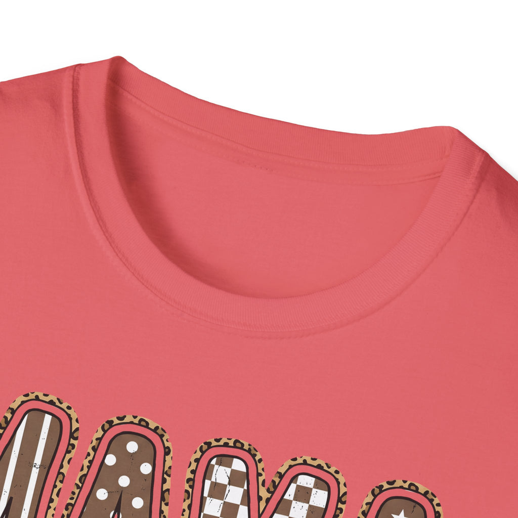 Mama Graphic T-Shirt — Polka Dot Lettering with Bow | Mother’s Day Gift