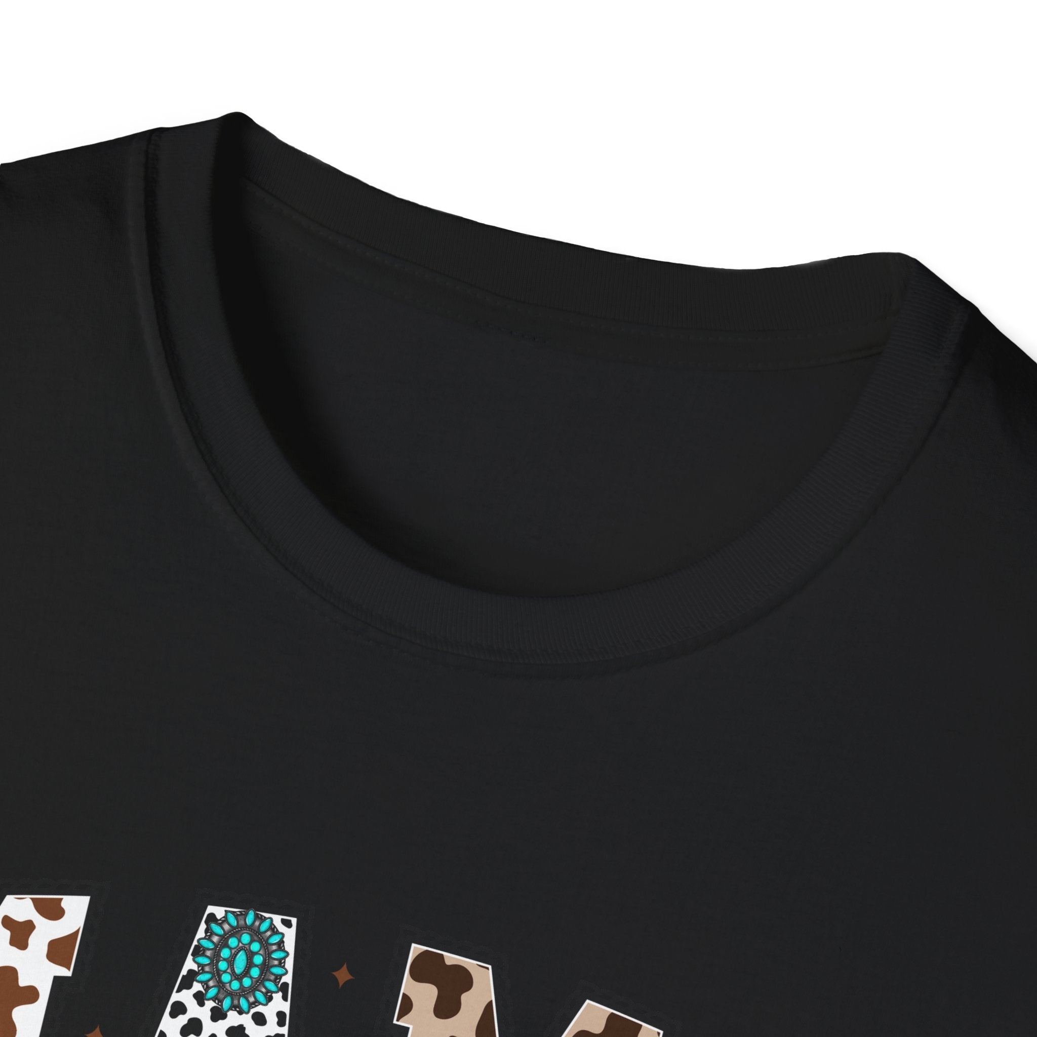Mama Leopard Print Tee with Teal Bow – Cute Mother's Day Shirt