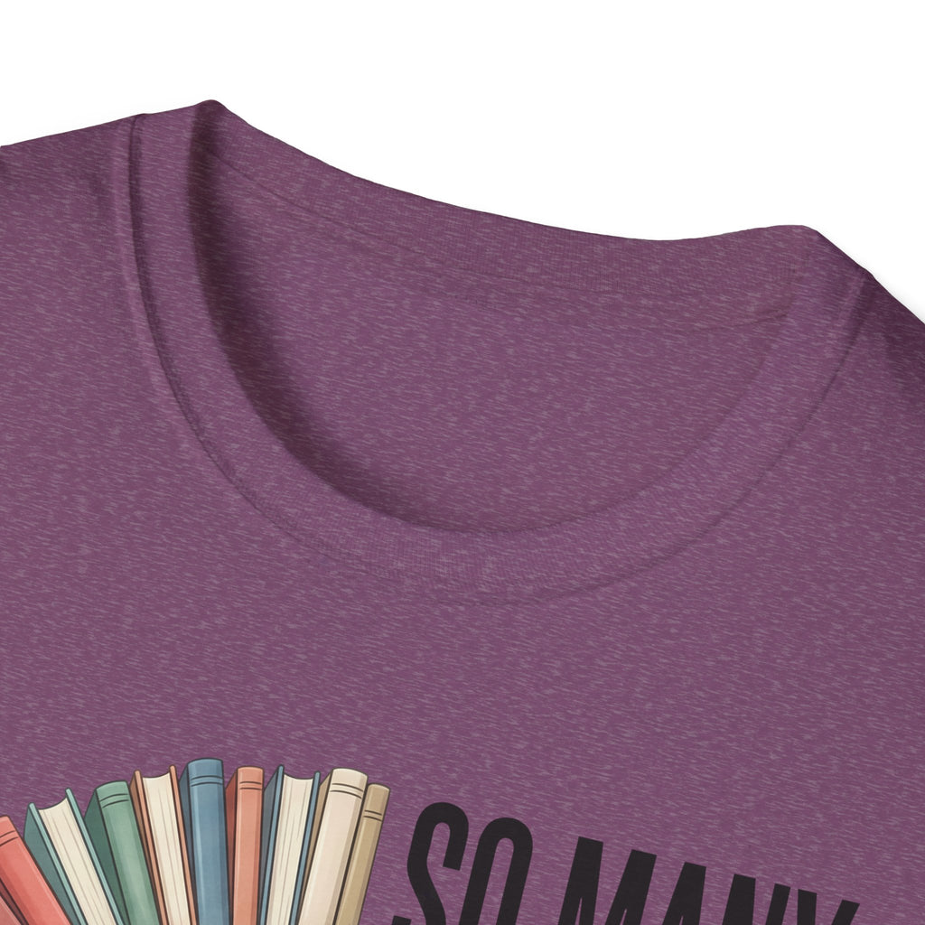So Many Books So Little Time T-Shirt — Reader Clock Graphic Tee
