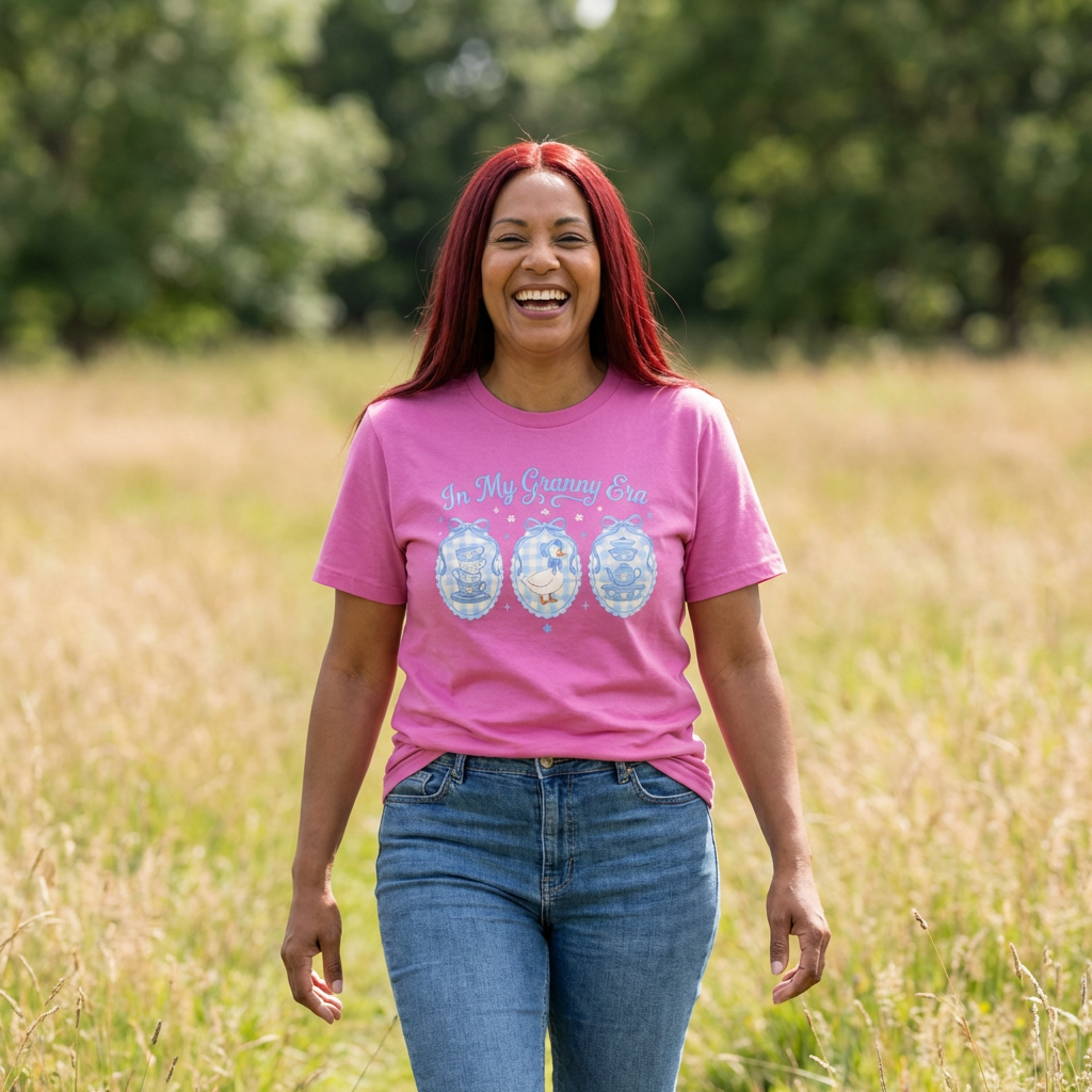 T-Shirt — "In My Granny Era" Vintage Baby Rattle Graphic Tee