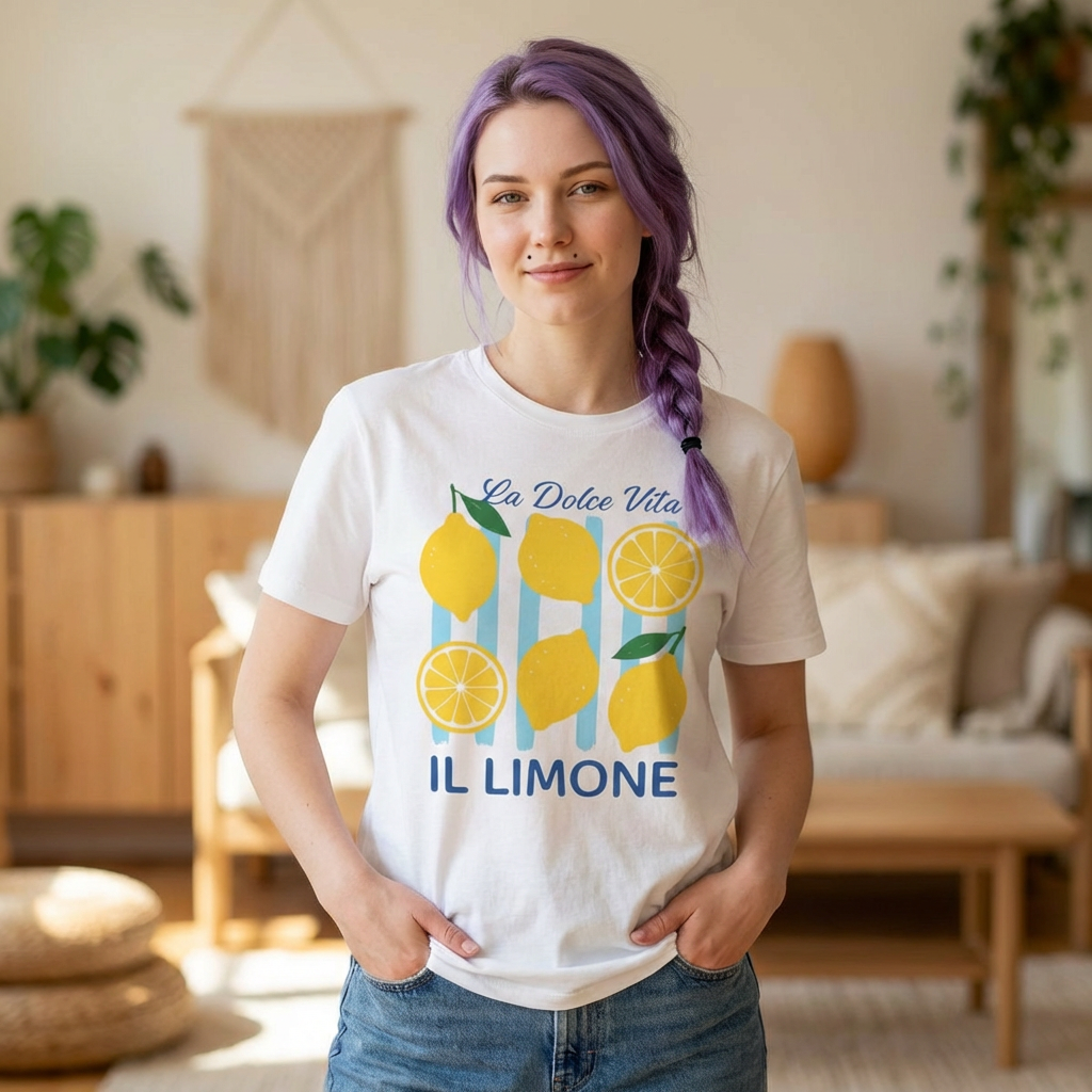 Il Limone Lemon Graphic T-Shirt — "La Dolce Vita" Summer Tee