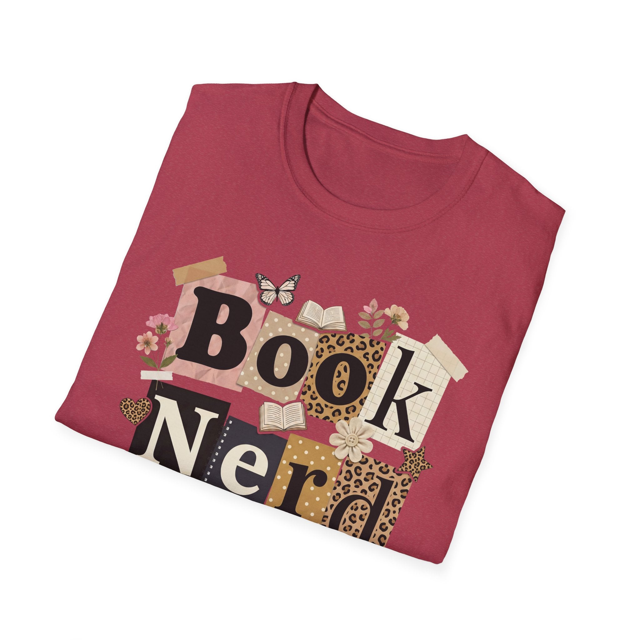 Book Nerd T-Shirt — Vintage Collage Reading Lover Tee