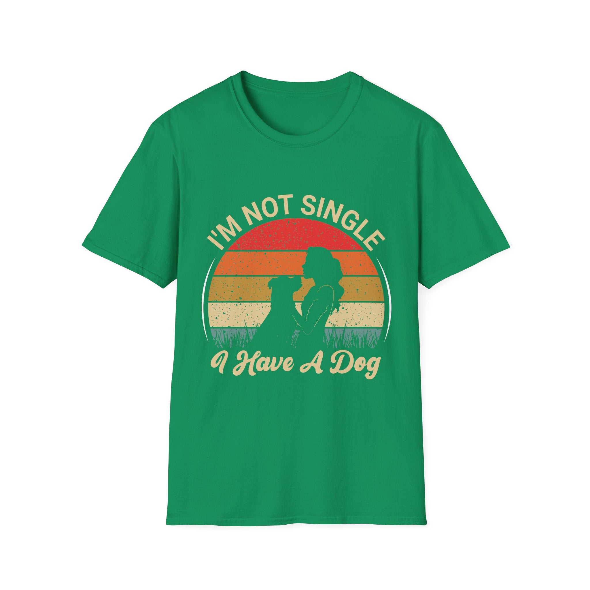 I’m Not Single I Have A Dog T-Shirt — Retro Sunset Dog Lover Tee
