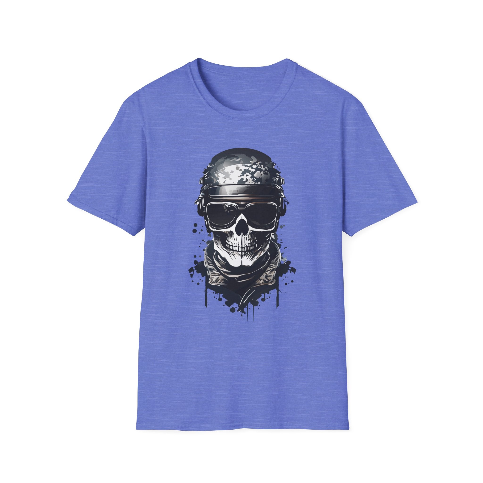 Skull Soldier Graphic T-Shirt — Tactical Skull Helmet Design