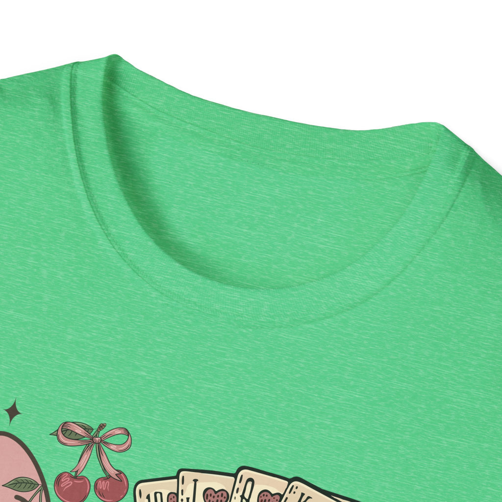 Cowgirl Aesthetic T‑Shirt — Western Boots, Cards & Ribbon Graphic