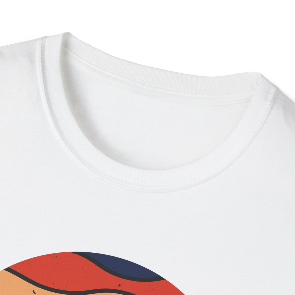 Retro Mountain Graphic T-Shirt — Sunset Camping Wilderness Tee