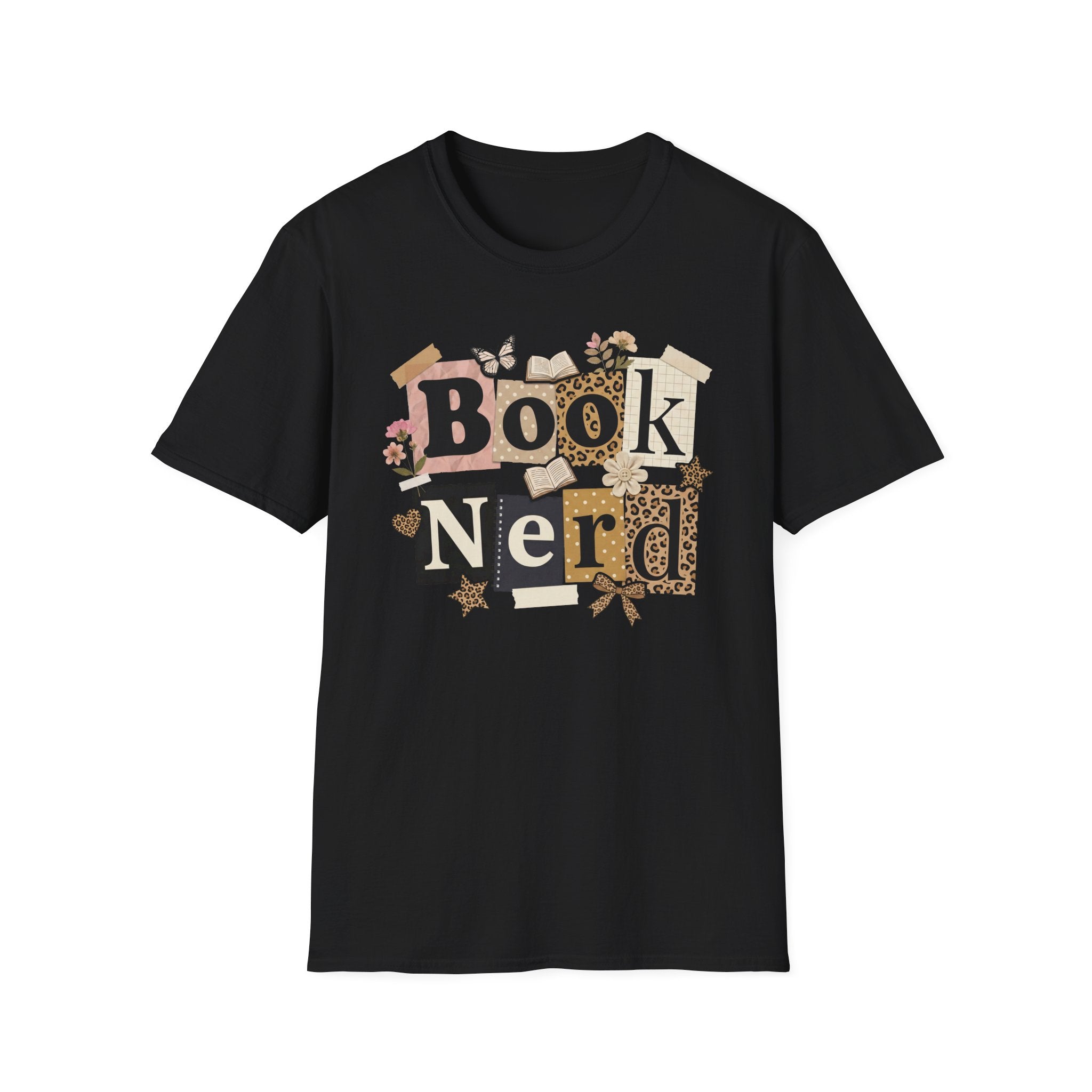 Book Nerd T-Shirt — Vintage Collage Reading Lover Tee