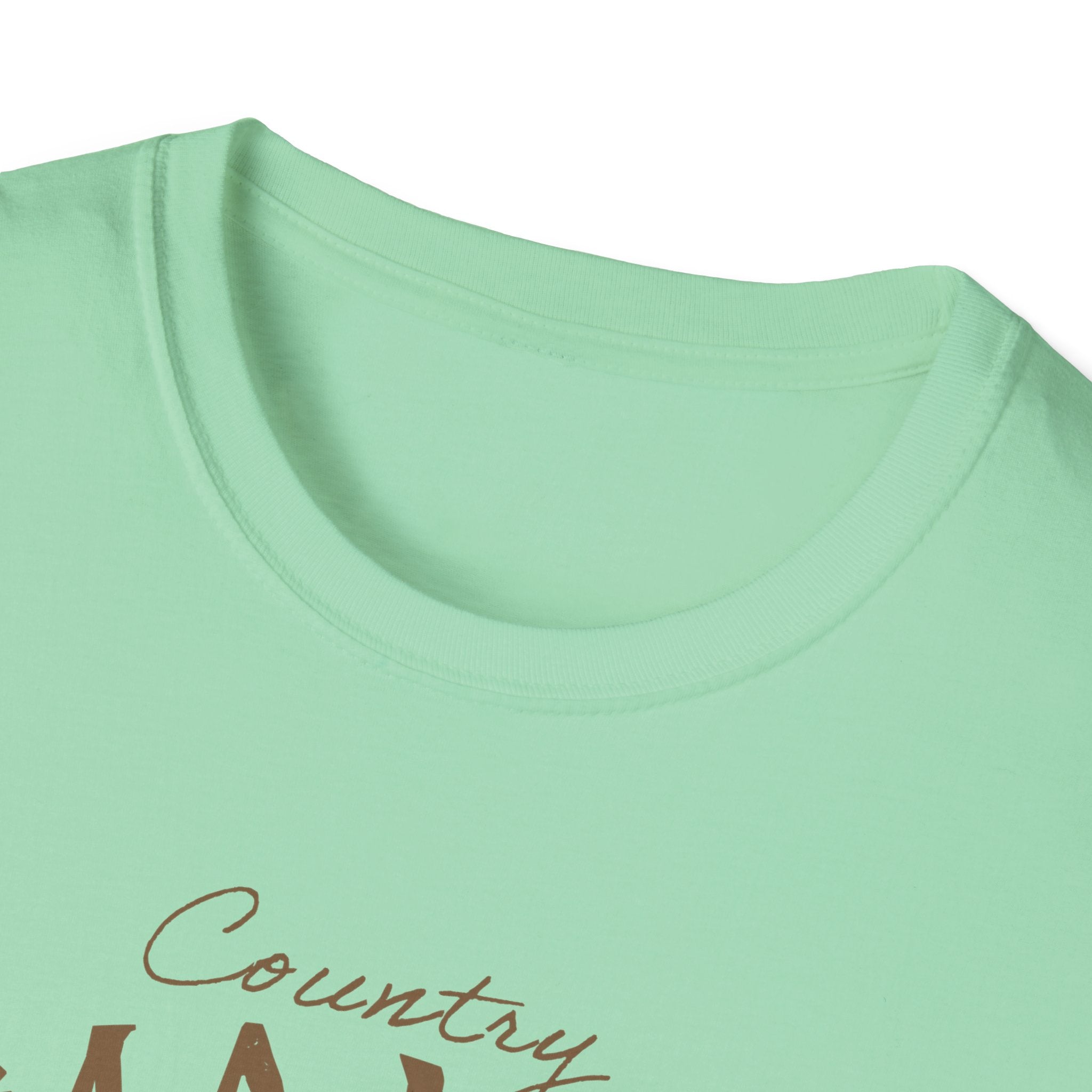 Country Mama T-Shirt — Floral Longhorn Skull Graphic