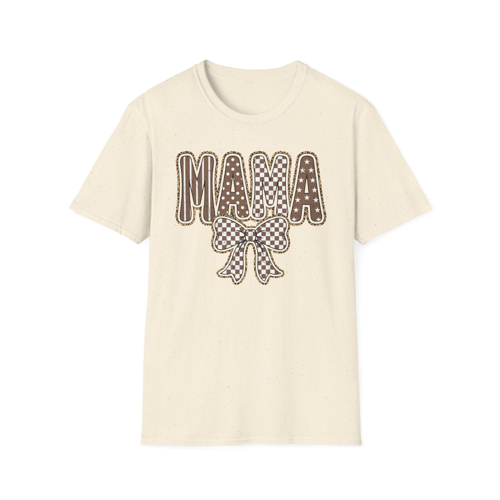 Mama Graphic T-Shirt — Polka Dot Lettering with Bow | Mother’s Day Gift