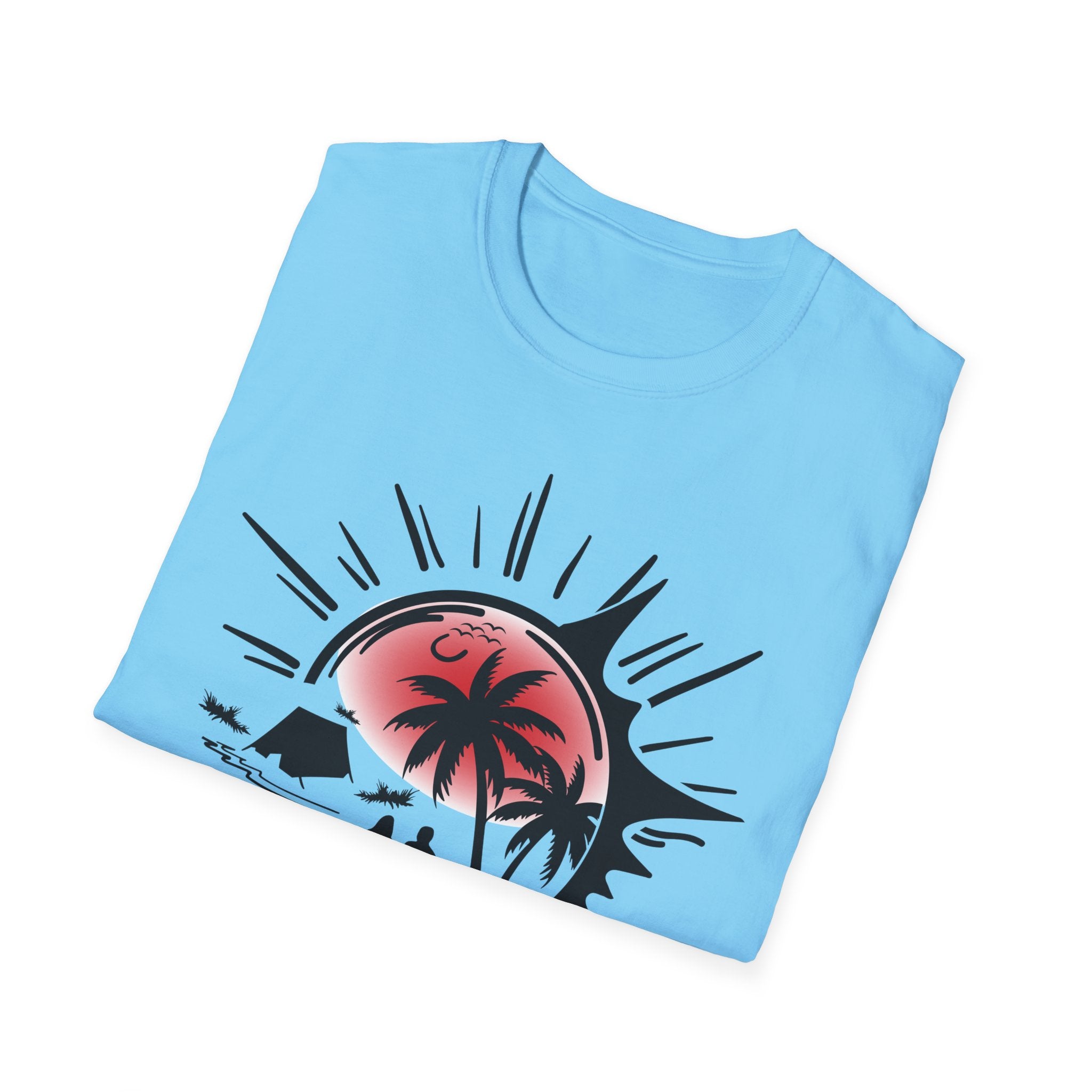 T-Shirt — Tropical Sunset Beach Graphic Tee