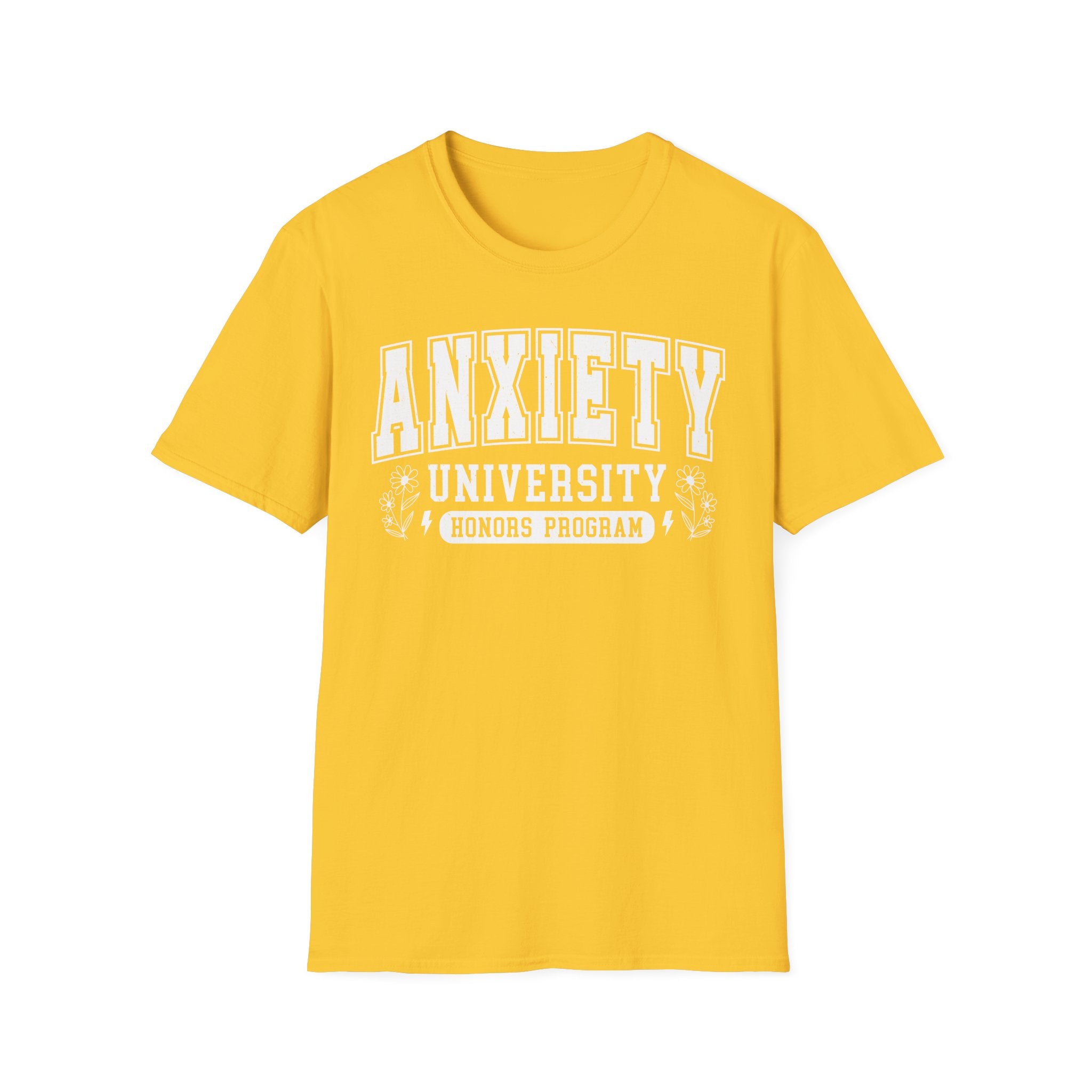 Anxiety University T-Shirt – "Anxiety University Honors Program" College Style Tee