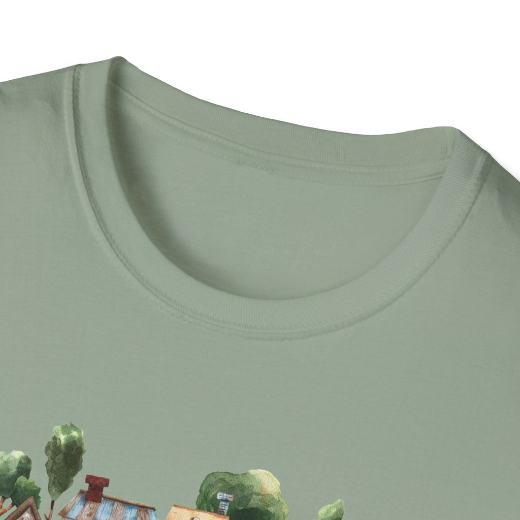 Neighborhood Houses T-Shirt — "Mr. Rogers did not adequately prepare me for the people in my neighborhood"