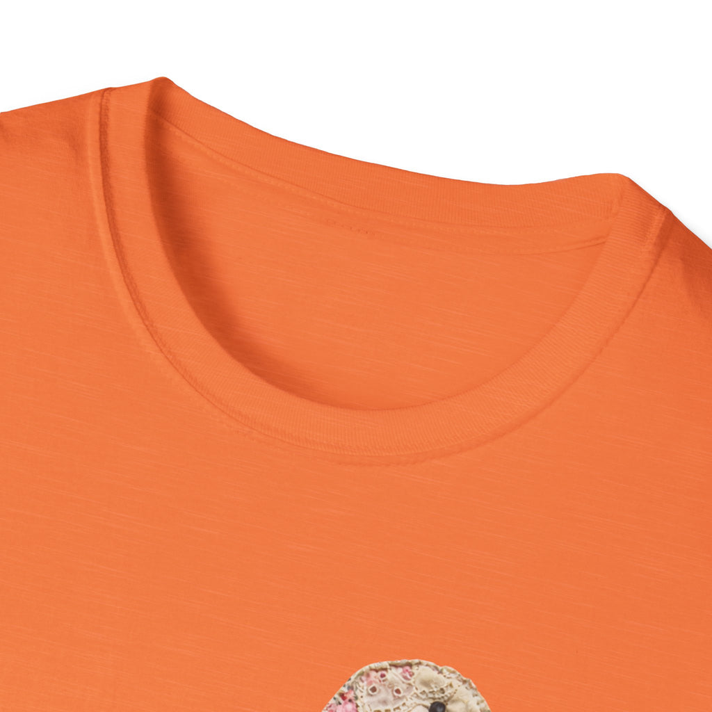 Vintage Patchwork Duck T-Shirt — Cute Floral Goose with Bow Tee