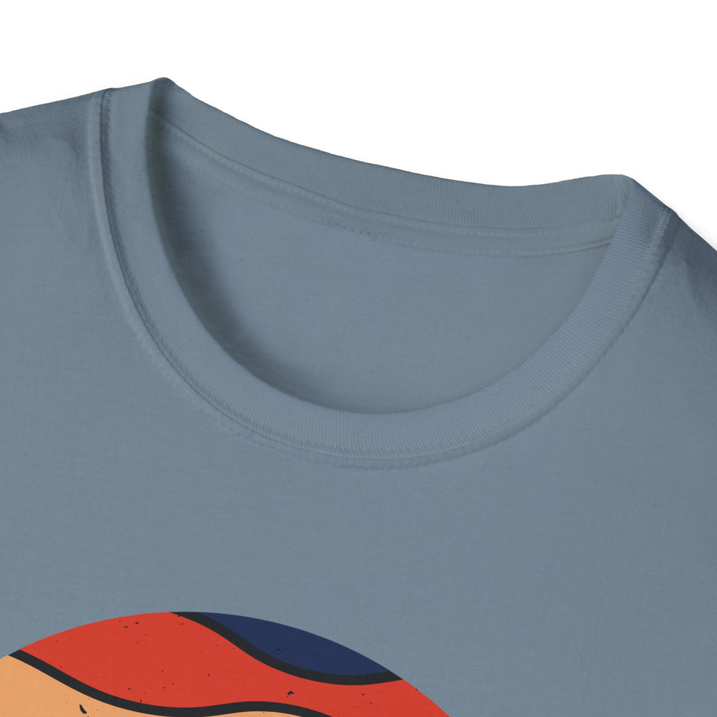 Retro Mountain Graphic T-Shirt — Sunset Camping Wilderness Tee