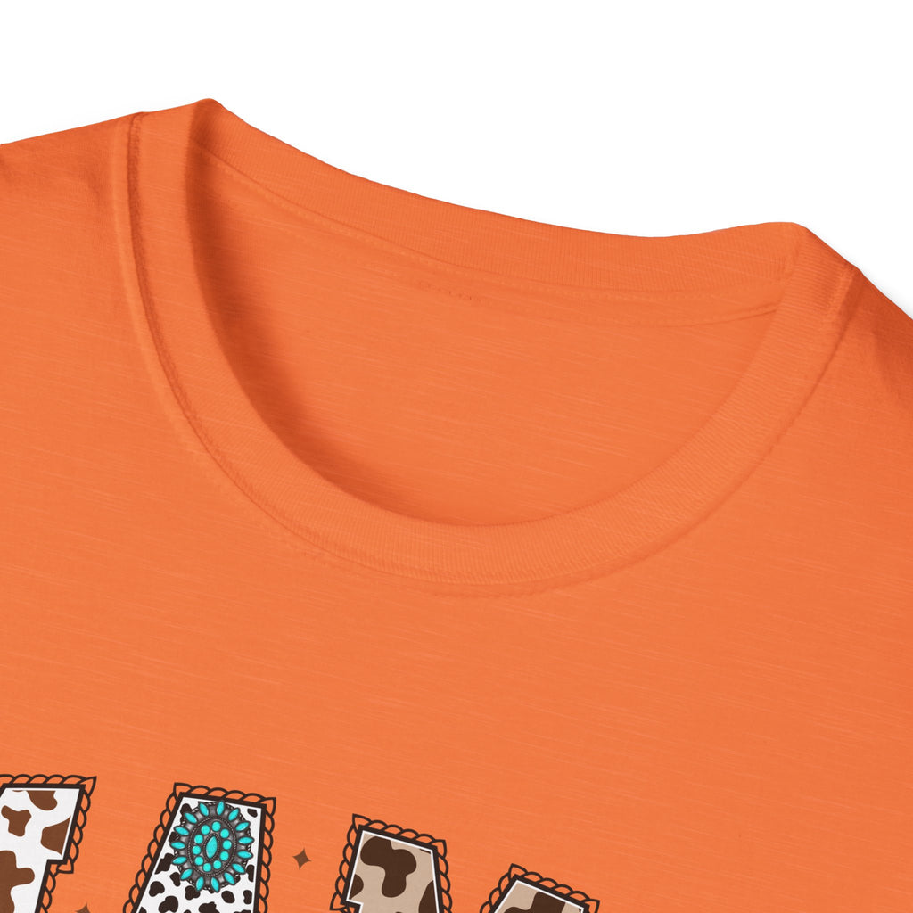 Mama Leopard Print Tee with Teal Bow – Cute Mother's Day Shirt