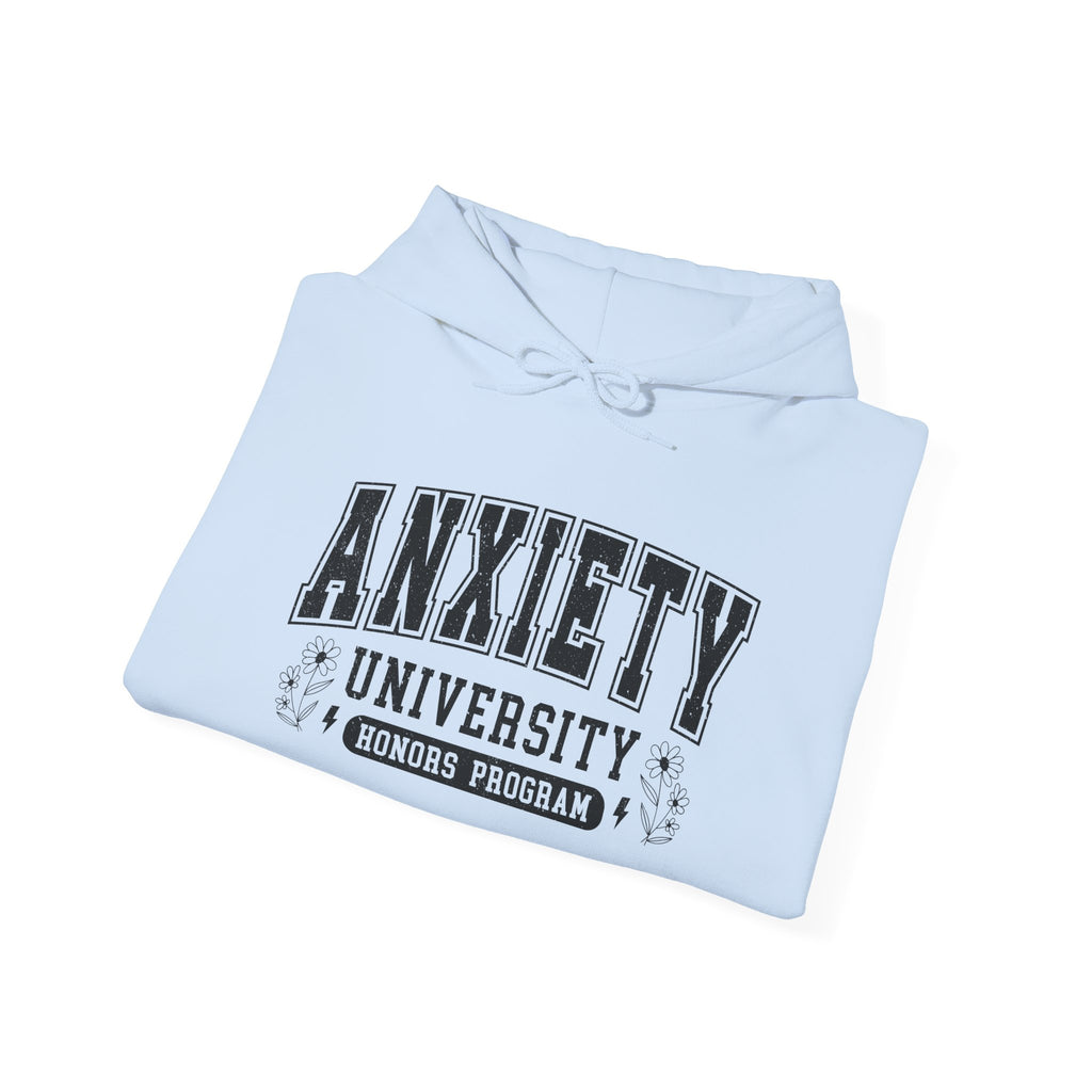 Anxiety University Hoodie — 'Anxiety University Honors Program' Graphic Sweatshirt