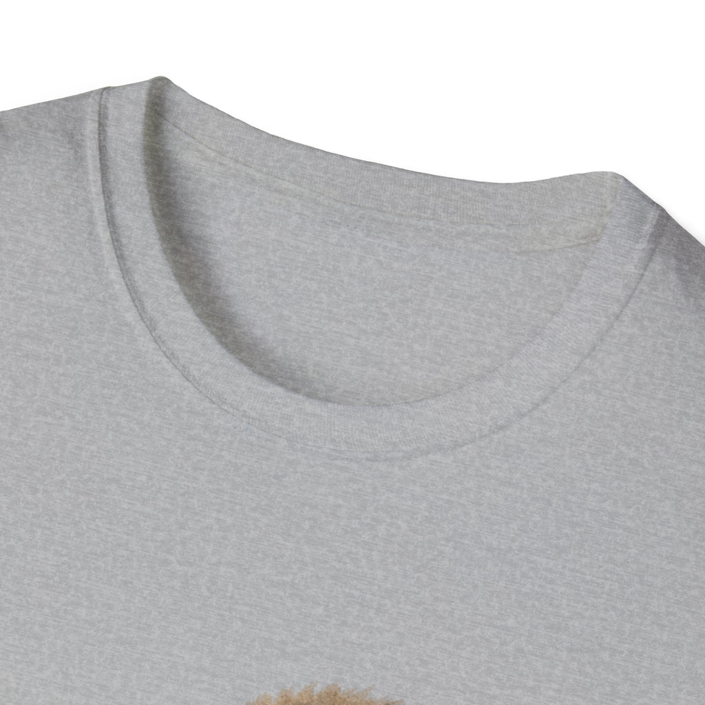 Chimpanzee with Stuffed Monkey T‑Shirt — Cute Baby Ape Holding Plush Tee