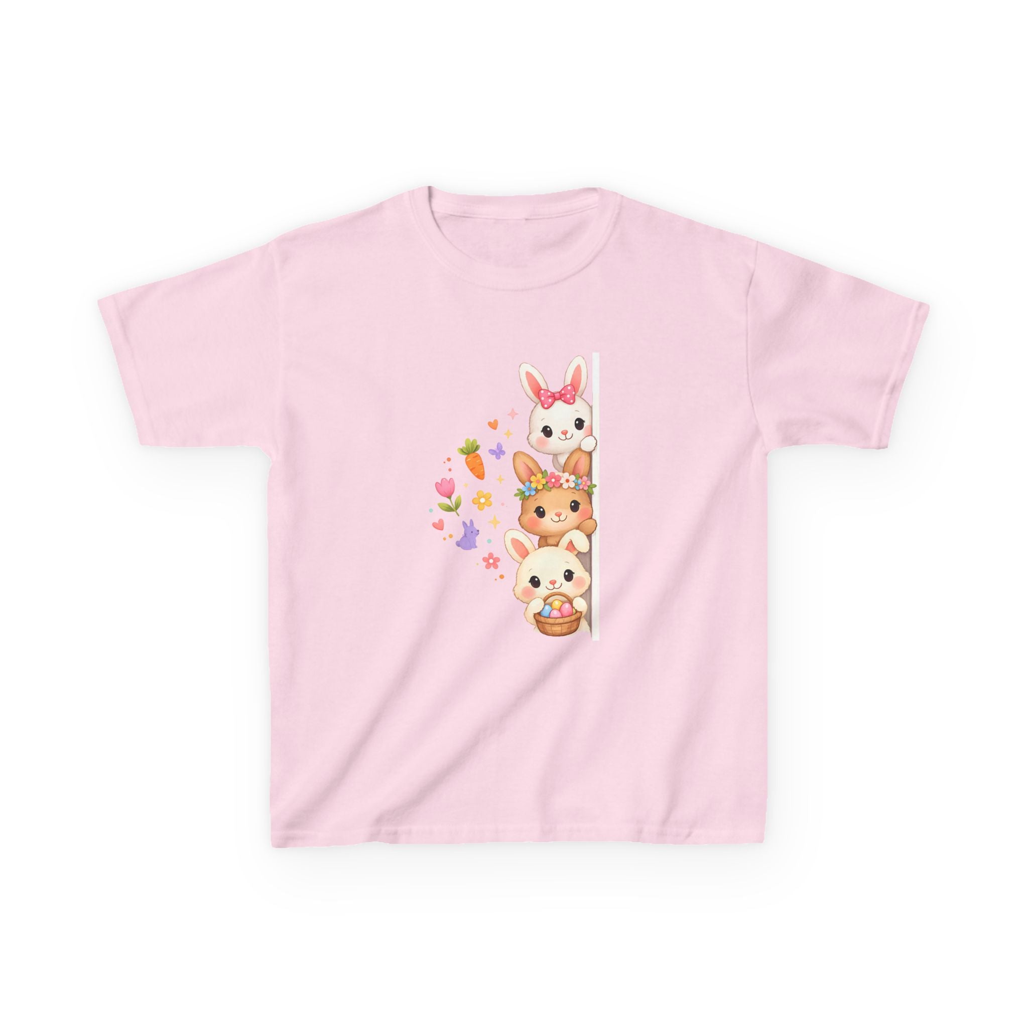 Kids Tee — Cute Stacked Woodland Animals with Bunnies & Squirrel Design