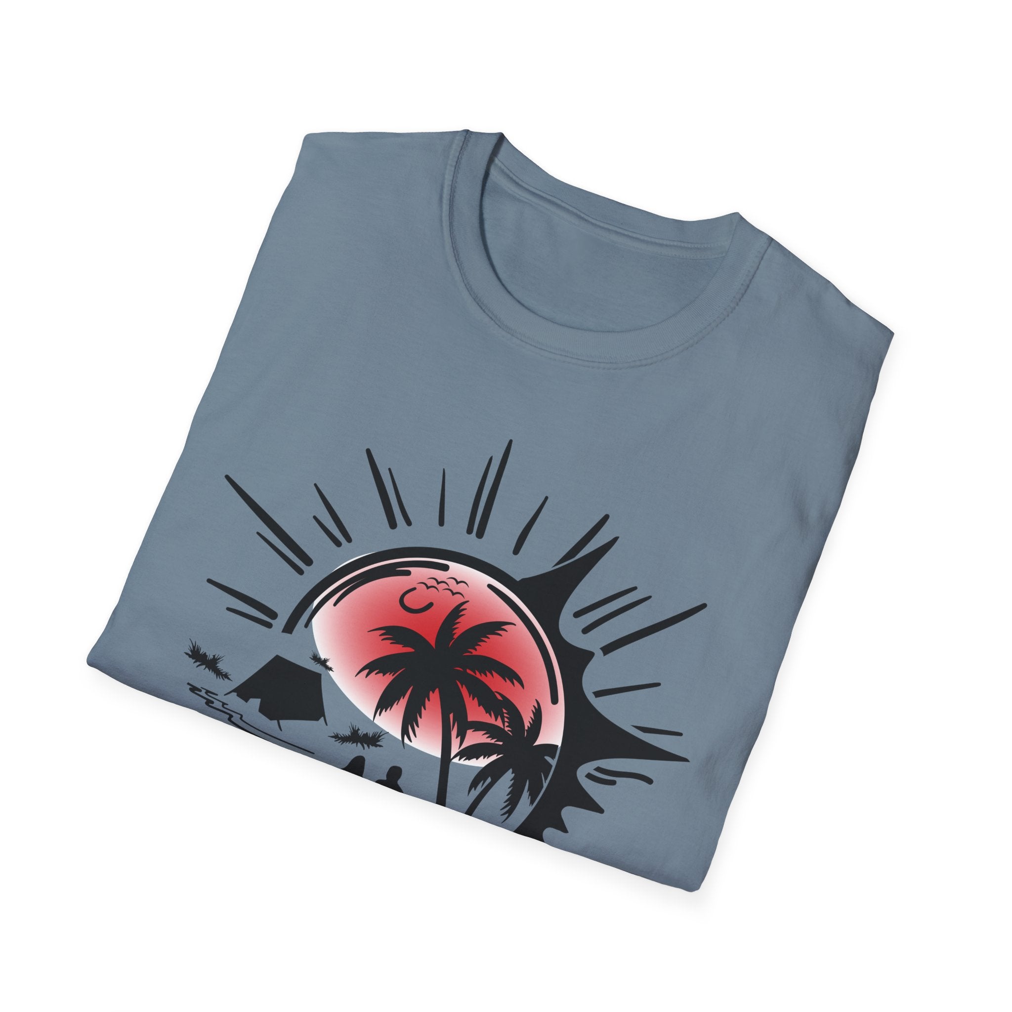 T-Shirt — Tropical Sunset Beach Graphic Tee