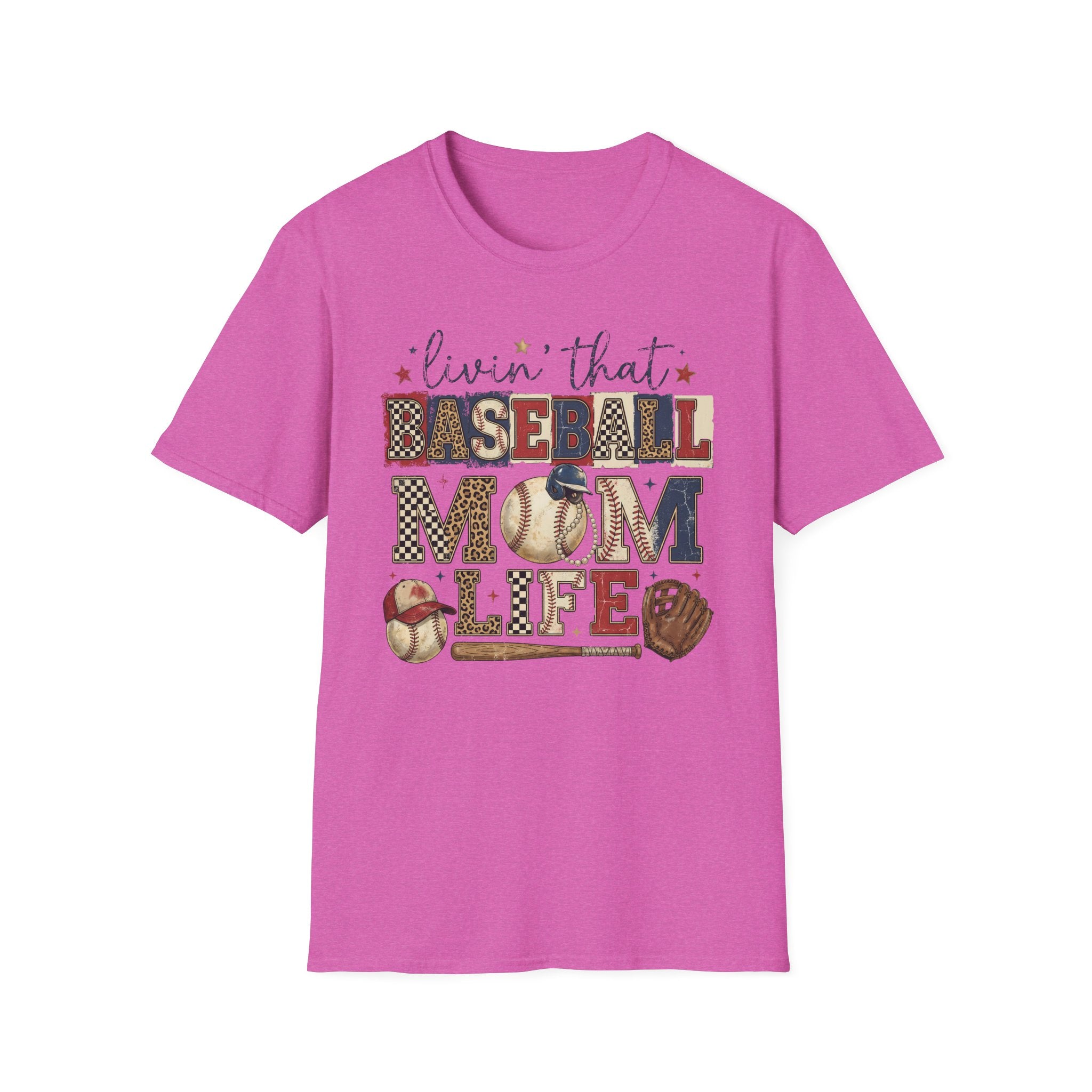 Baseball Mom Life T-Shirt — Livin' That Baseball Mom Life Graphic Tee