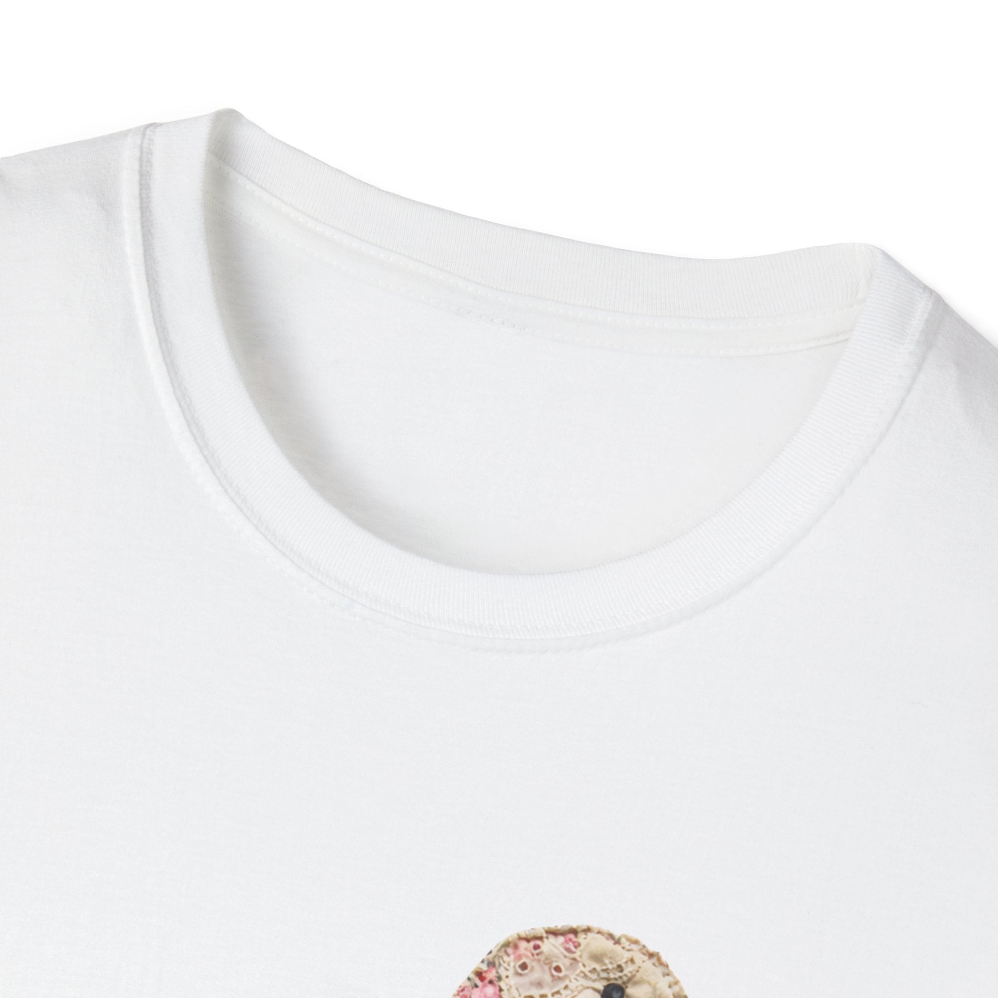 Vintage Patchwork Duck T-Shirt — Cute Floral Goose with Bow Tee