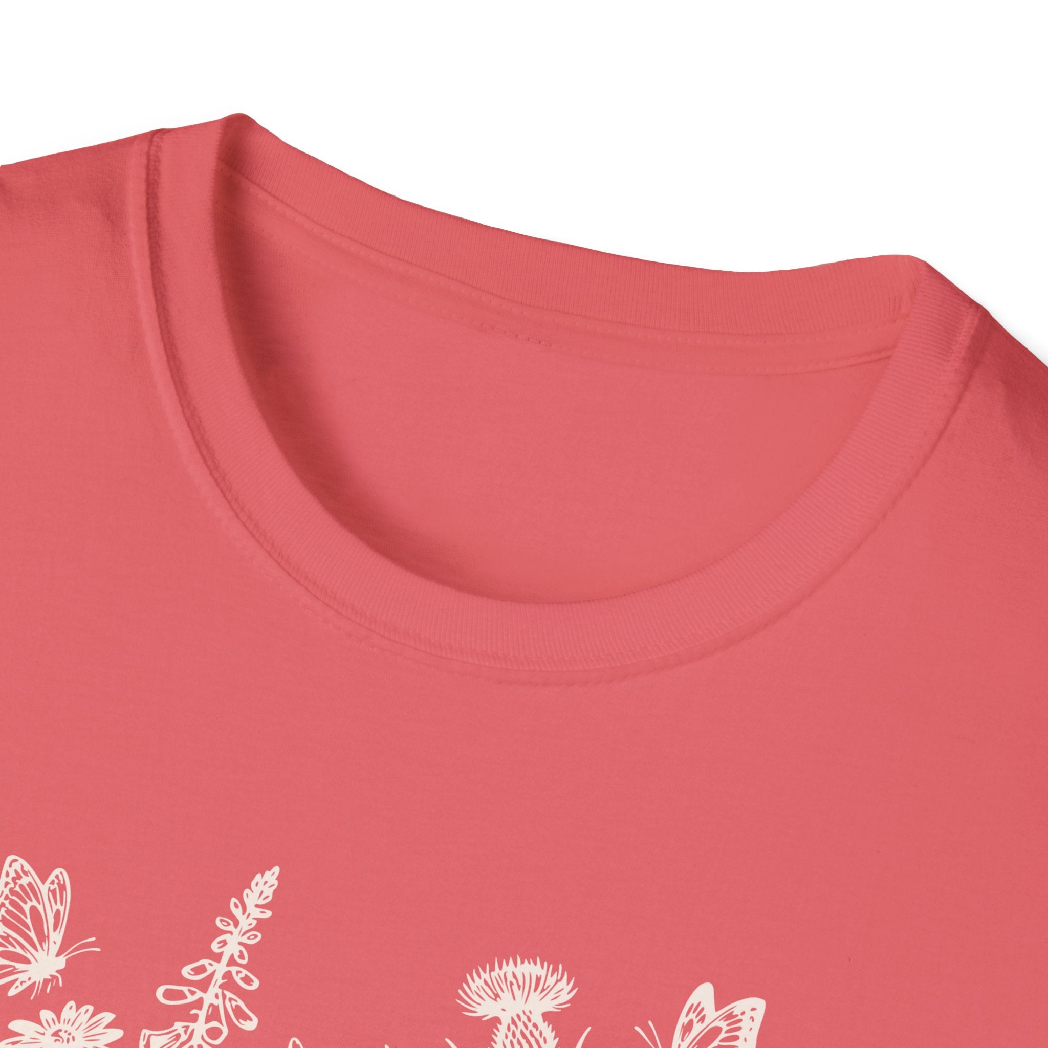 Skeleton Reading in Wildflowers T-Shirt — Gothic Floral Skull Tee