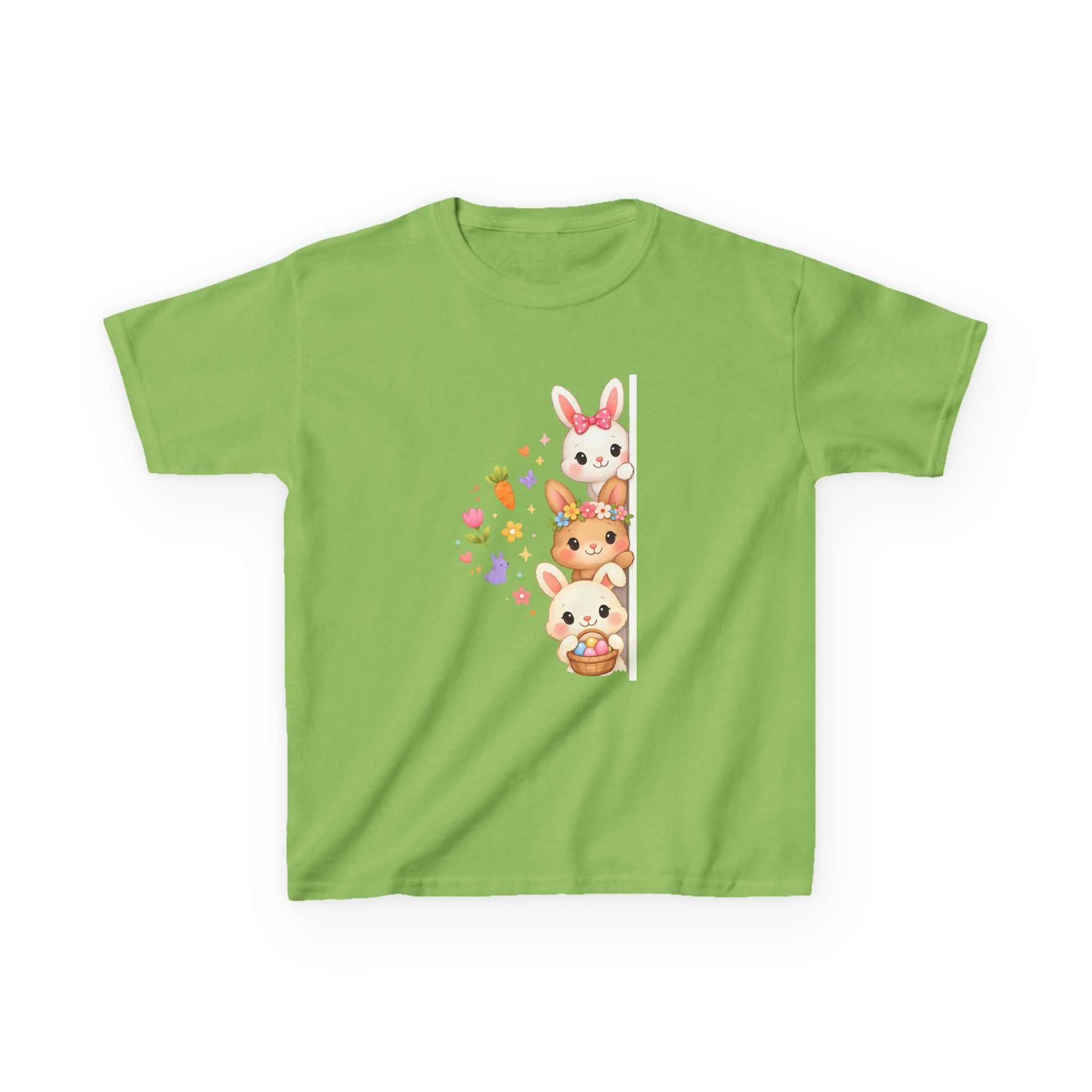 Kids Tee — Cute Stacked Woodland Animals with Bunnies & Squirrel Design