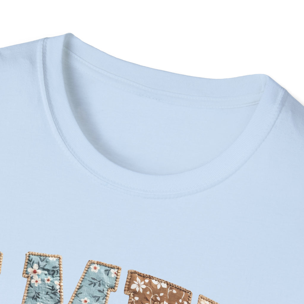 Amen Floral T-Shirt — Vintage Patchwork Faith Tee