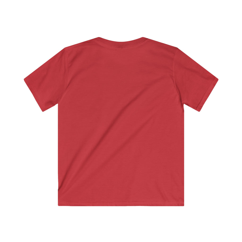 Kids Tee — Dino Driving Monster Truck Graphic Shirt