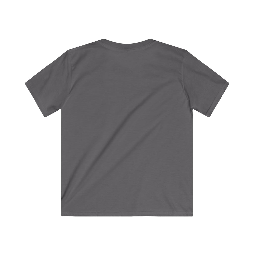 Kids Tee — Dino Driving Monster Truck Graphic Shirt
