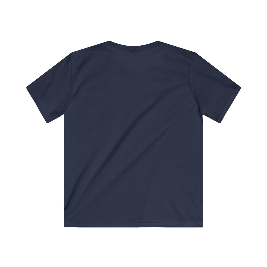 Kids Tee — Dino Driving Monster Truck Graphic Shirt