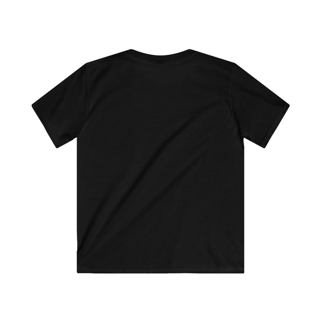 Kids Tee — Dino Driving Monster Truck Graphic Shirt