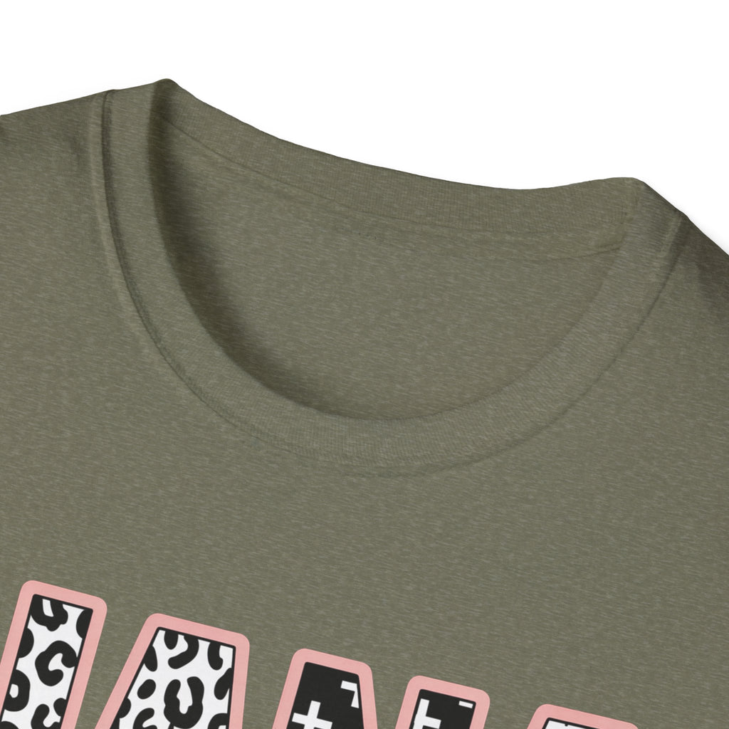 Nana Leopard & Stars T-Shirt — Personalized 'Nana' Graphic Tee for Grandmothers