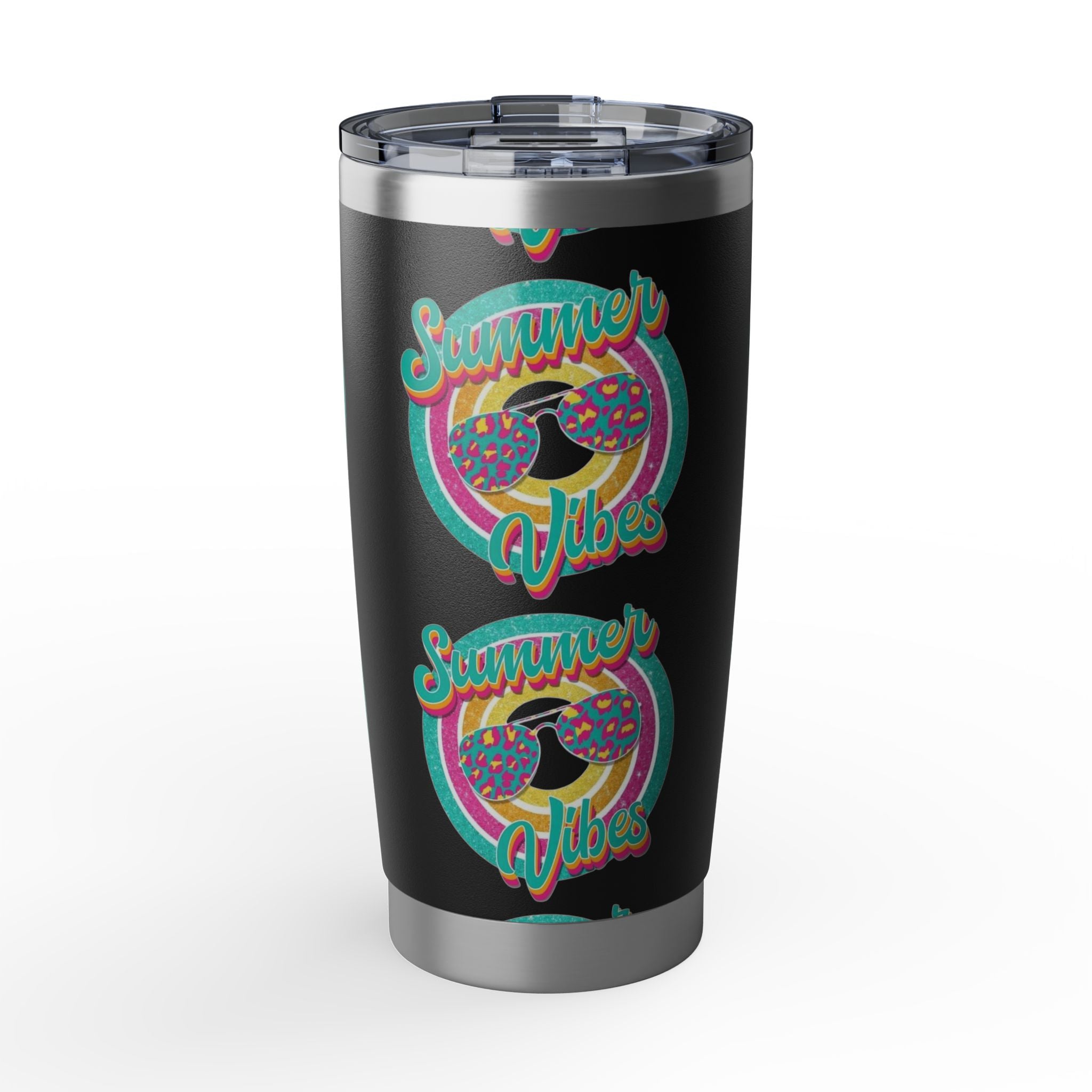 Summer Vibes 20oz Tumbler — Retro Donut Beach Drinkware