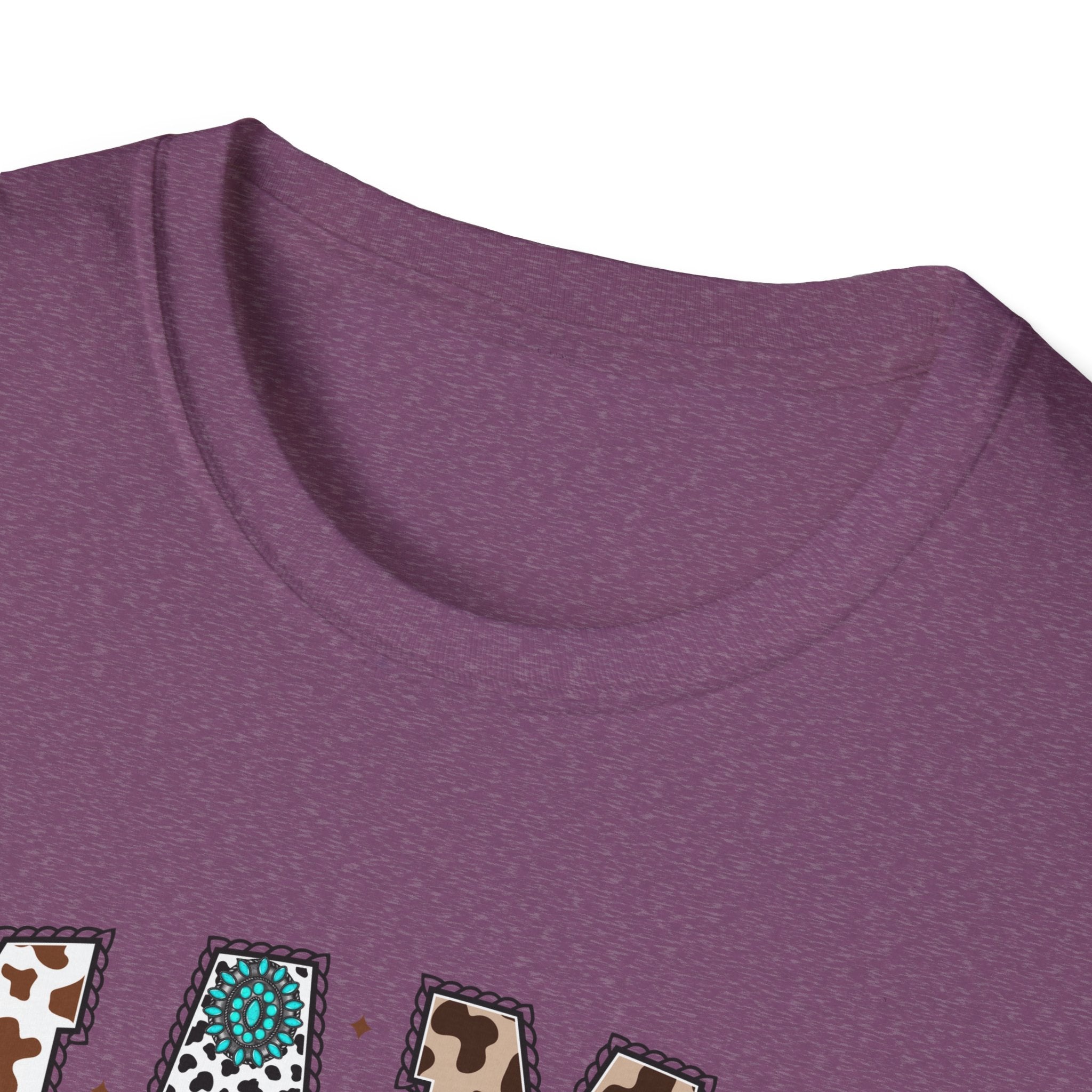 Mama Leopard Print Tee with Teal Bow – Cute Mother's Day Shirt