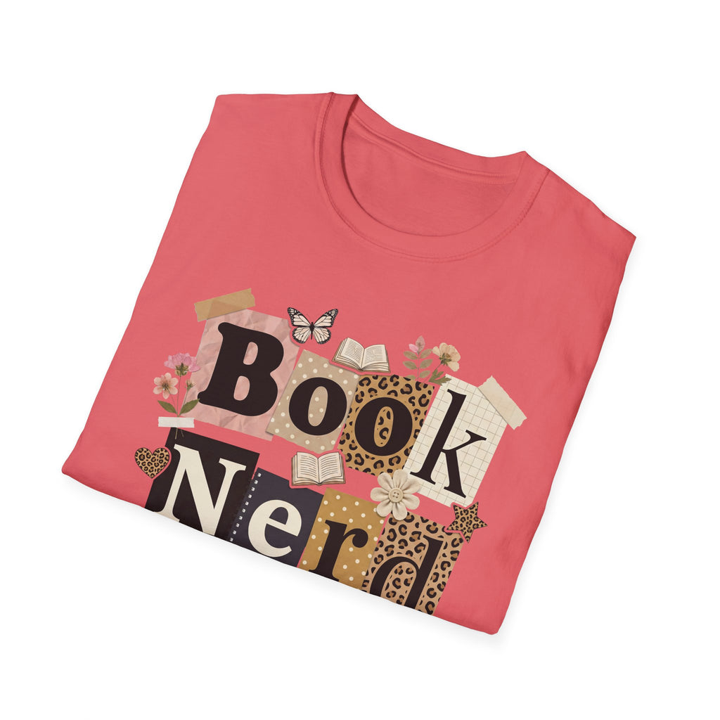Book Nerd T-Shirt — Vintage Collage Reading Lover Tee