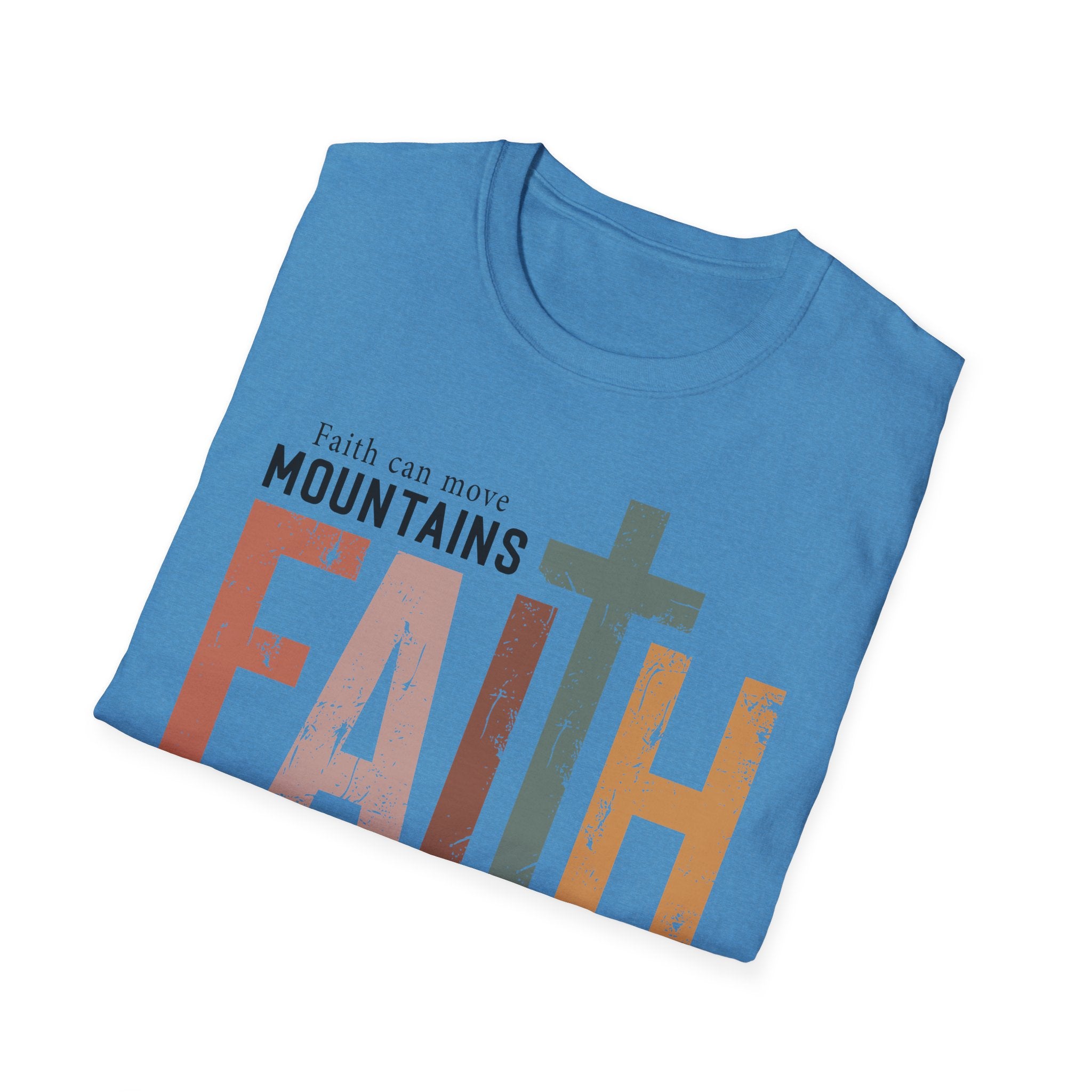 Faith Mountains T-Shirt — Matthew 17:20 Christian Inspirational Tee