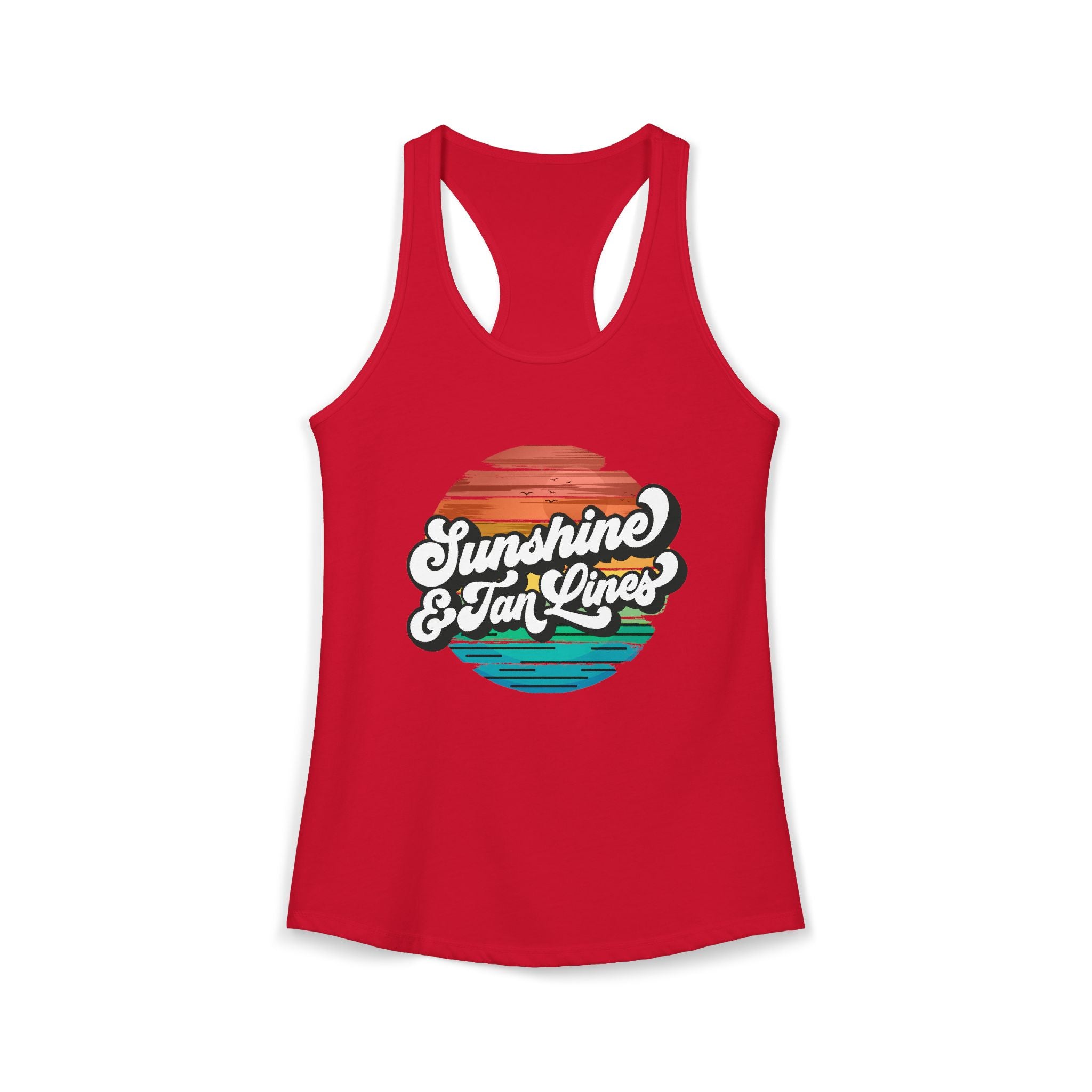 Sunshine & Tan Lines -- Women's Ideal Racerback Tank