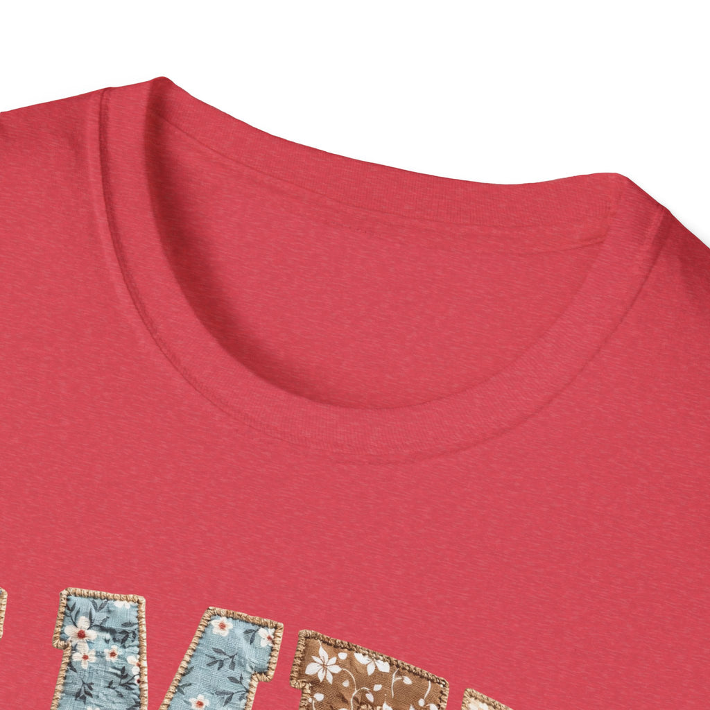 Amen Floral T-Shirt — Vintage Patchwork Faith Tee