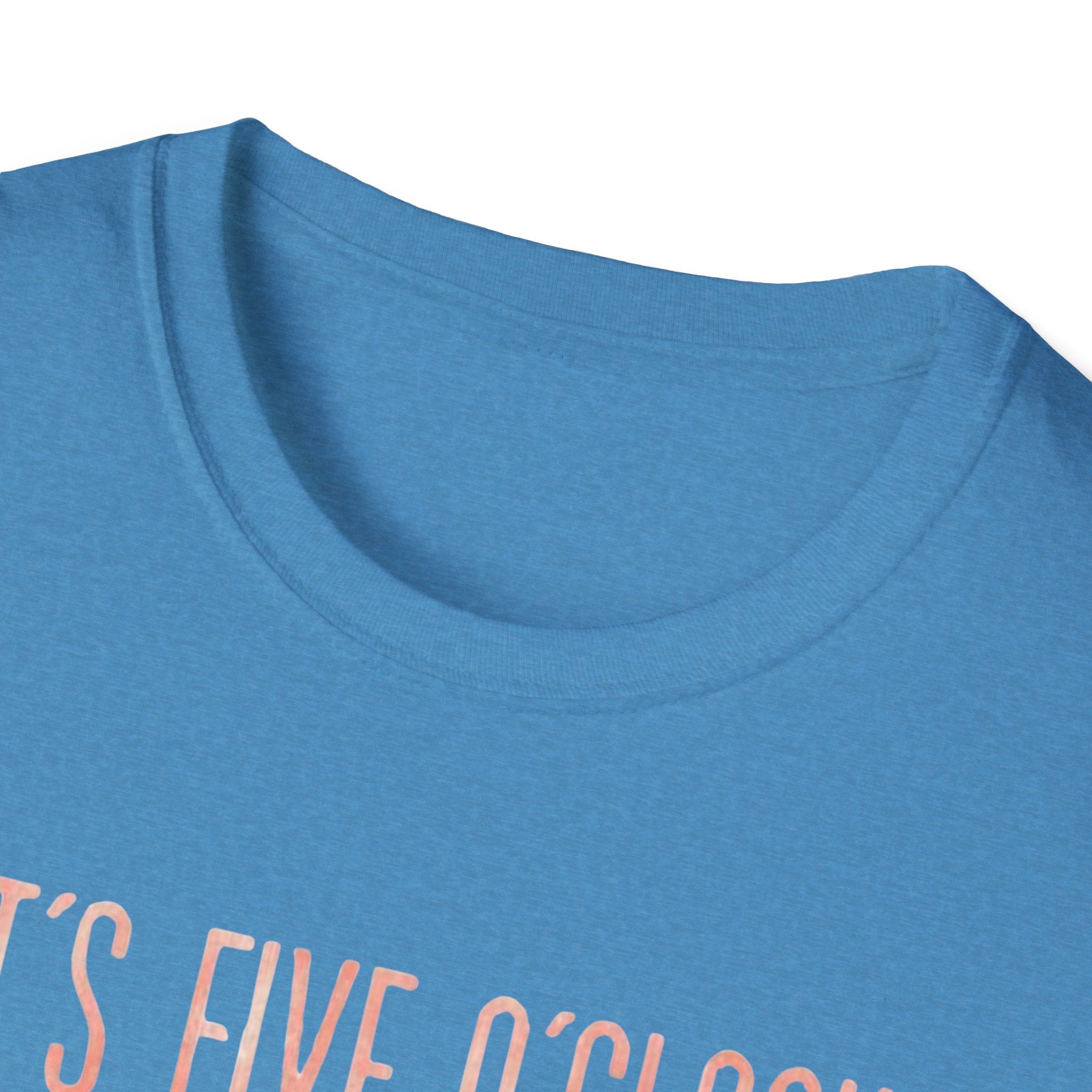 T-Shirt: "It’s Five O’Clock Somewhere" Pastel Vacation Tee
