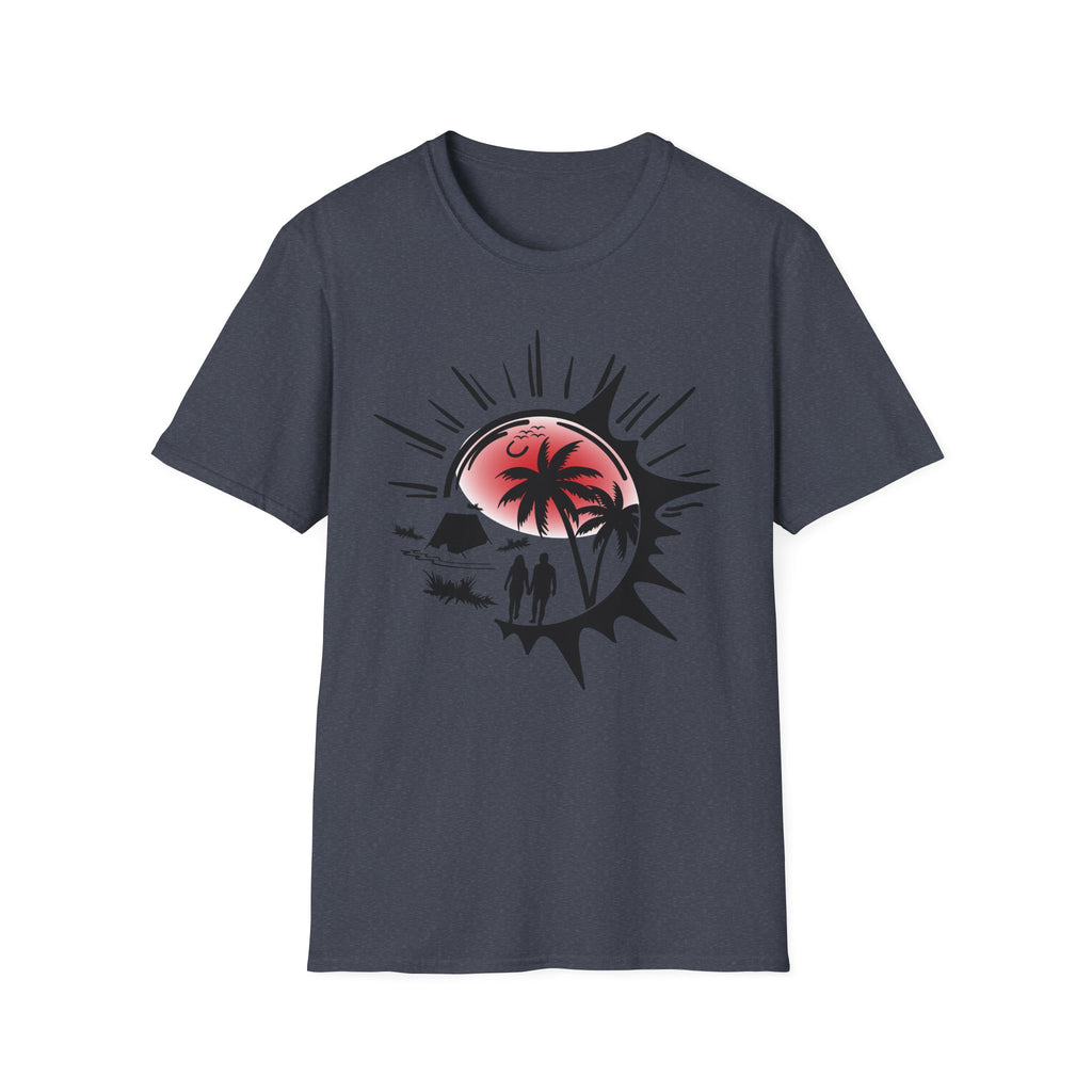 T-Shirt — Tropical Sunset Beach Graphic Tee