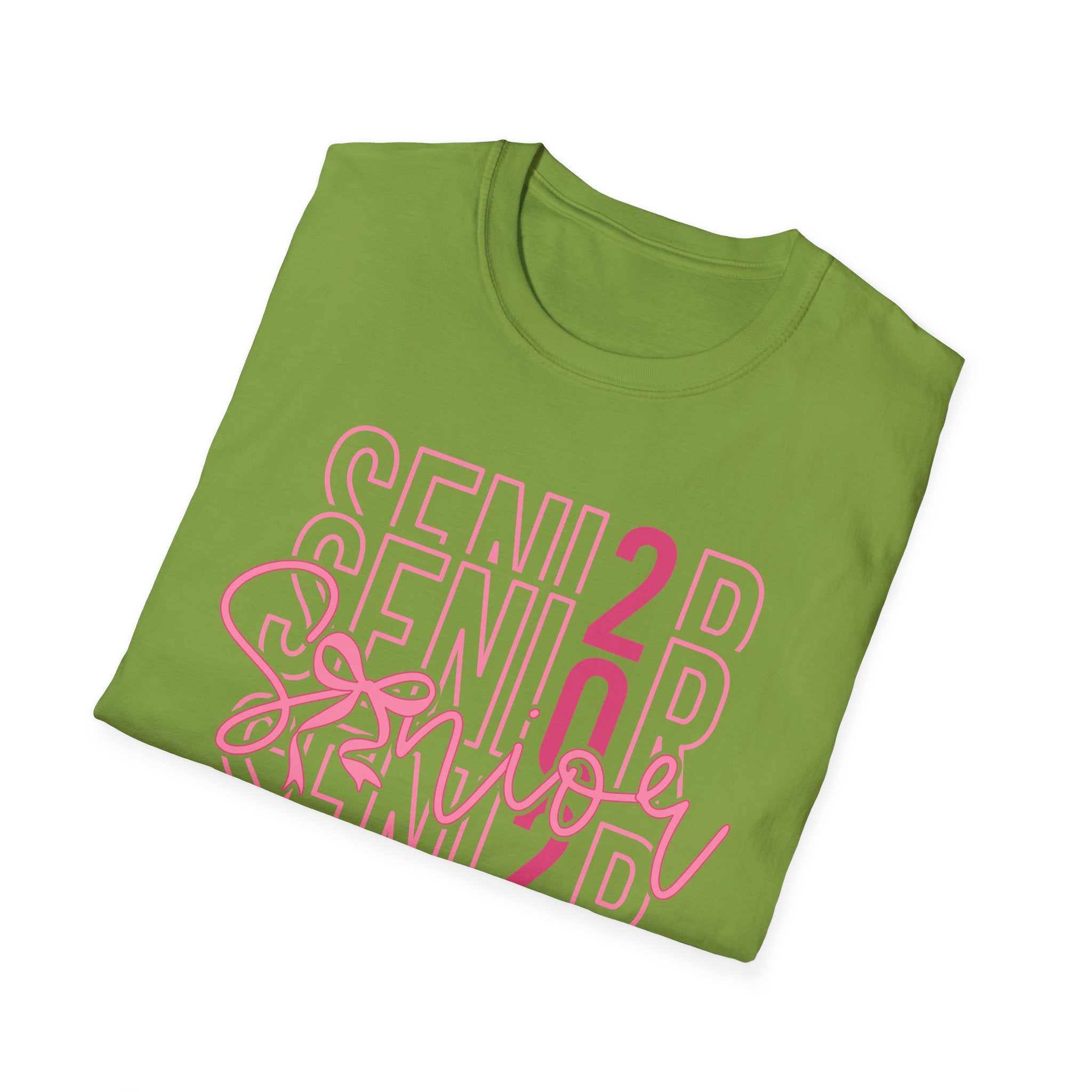 Senior 2026 T-Shirt — Pink Script Graduation Tee