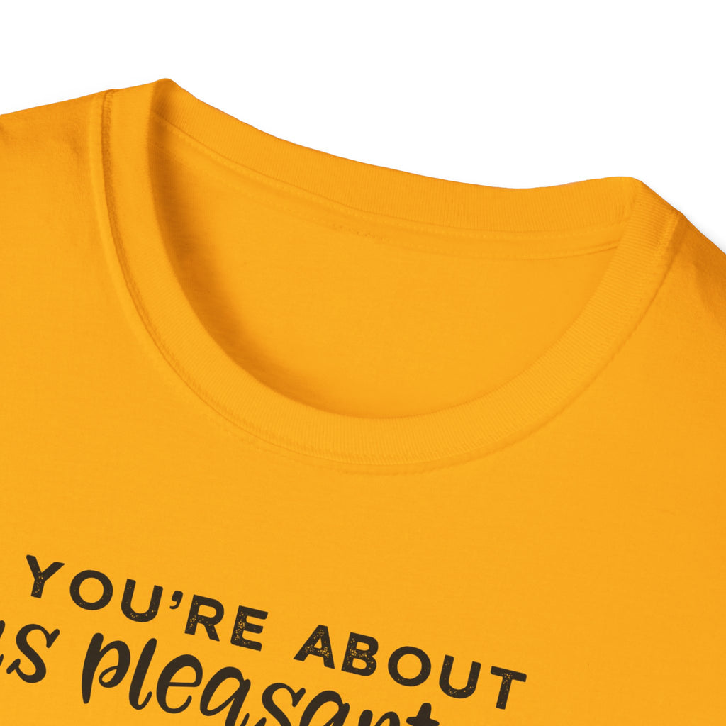 Cow Graphic Tee — "You’re About as Pleasant as an Itchy Butthole" Funny Novelty T‑Shirt