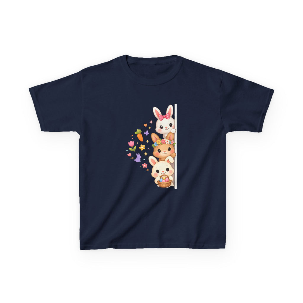 Kids Tee — Cute Stacked Woodland Animals with Bunnies & Squirrel Design