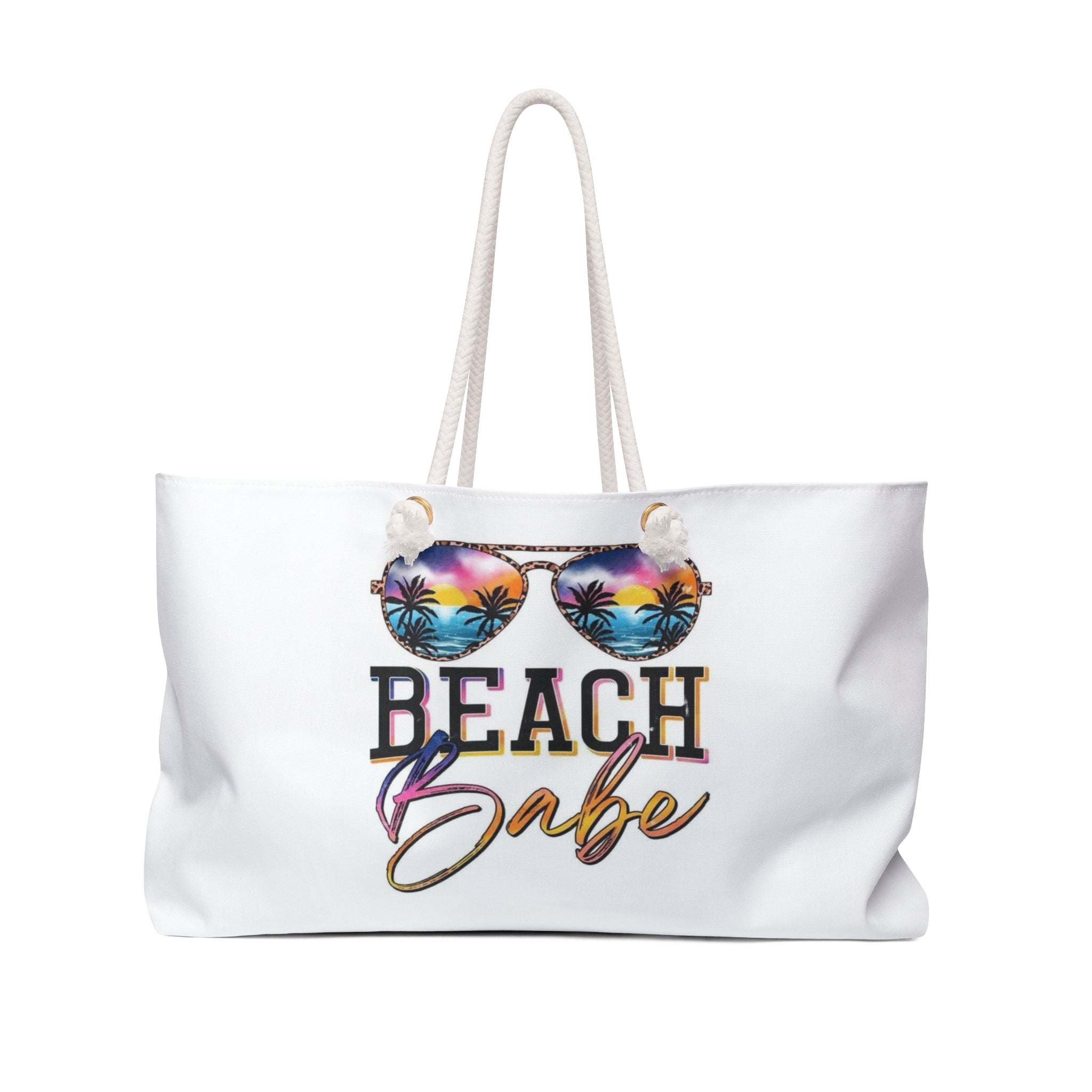 Beach Babe Weekender Bag – Tropical Sunglasses Travel Tote