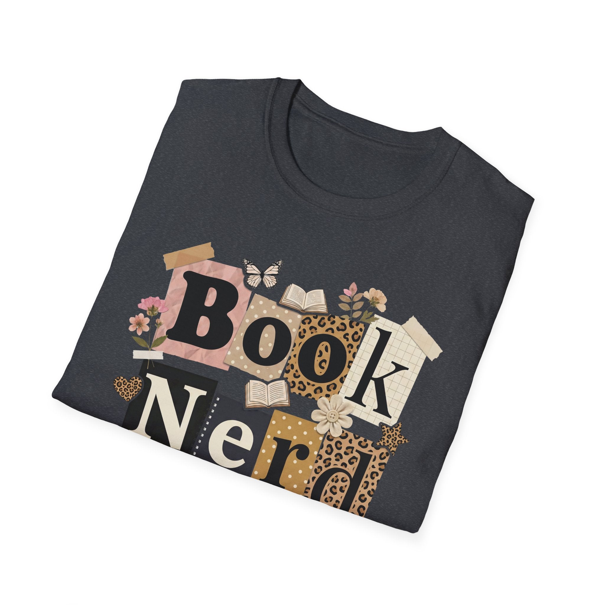 Book Nerd T-Shirt — Vintage Collage Reading Lover Tee
